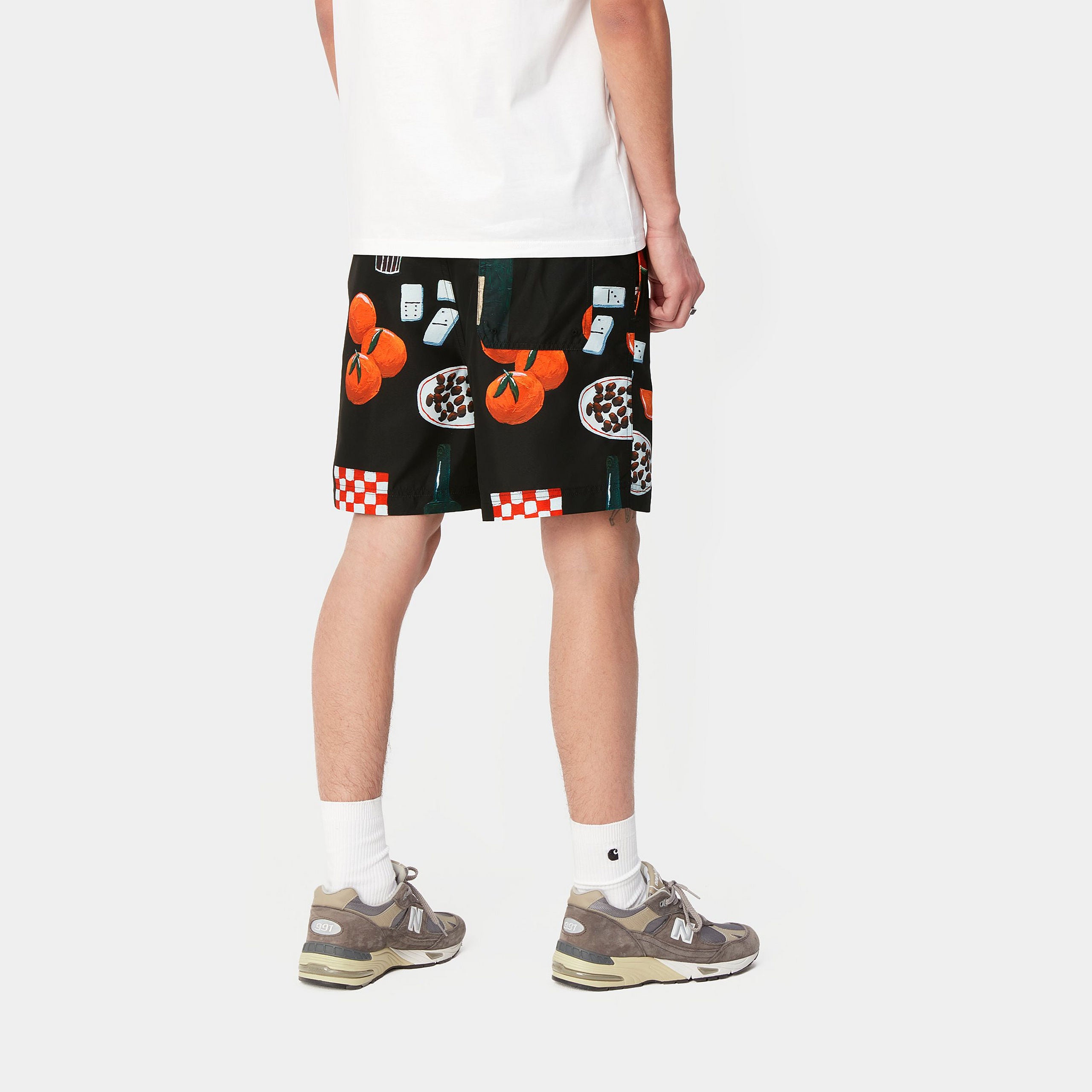 SLATER SWIM TRUNKS - Isis Maria Dinner AOP, Black