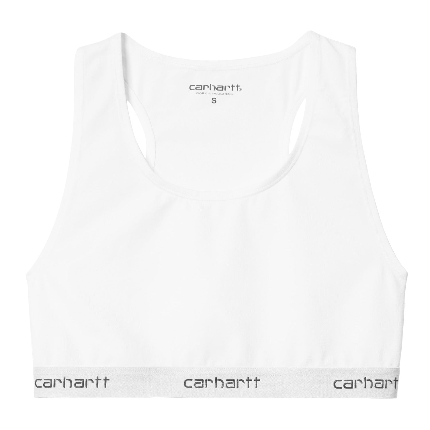 W' SCRIPT RACER TANK - White