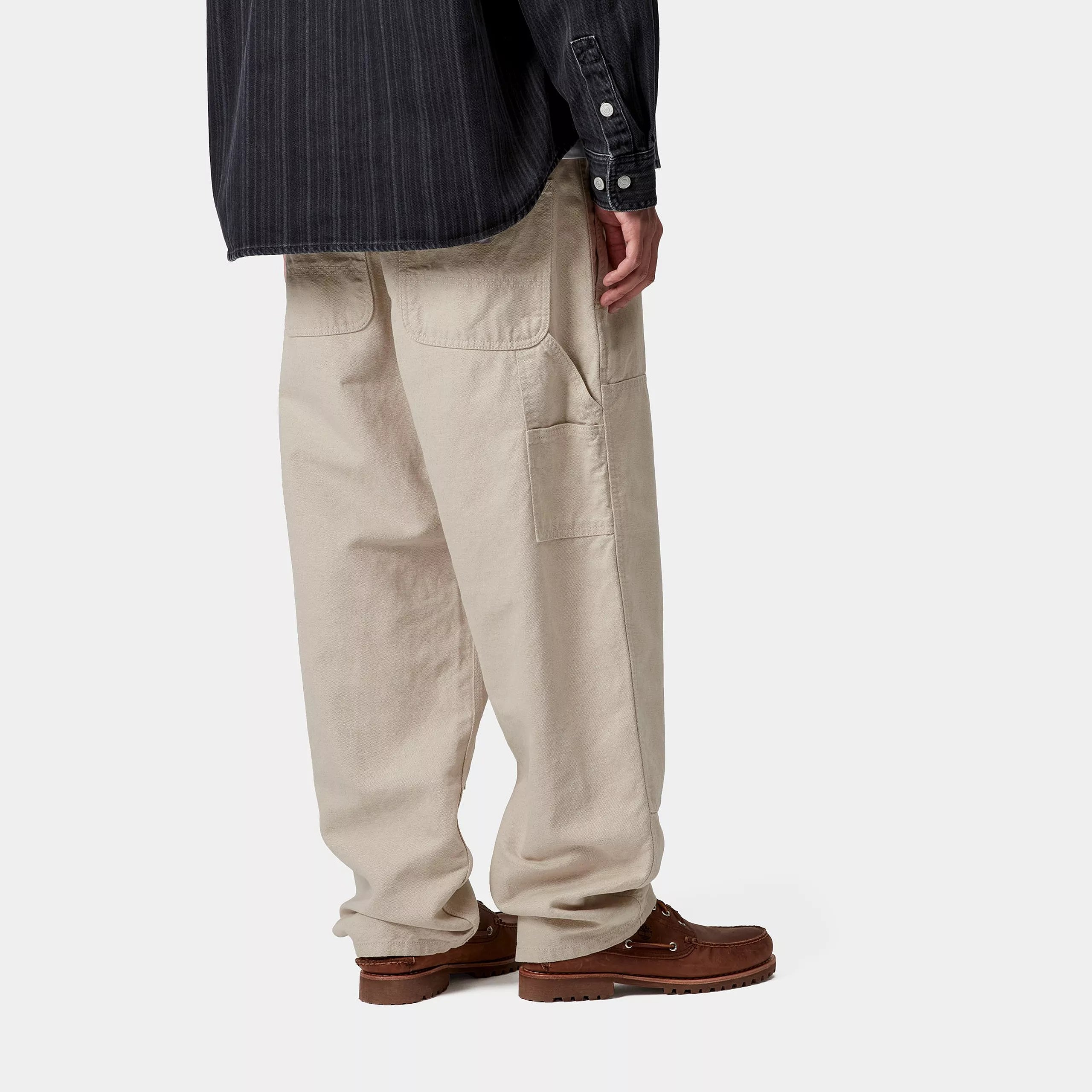 WALTER DOUBLE KNEE PANT - Natural (rinsed)