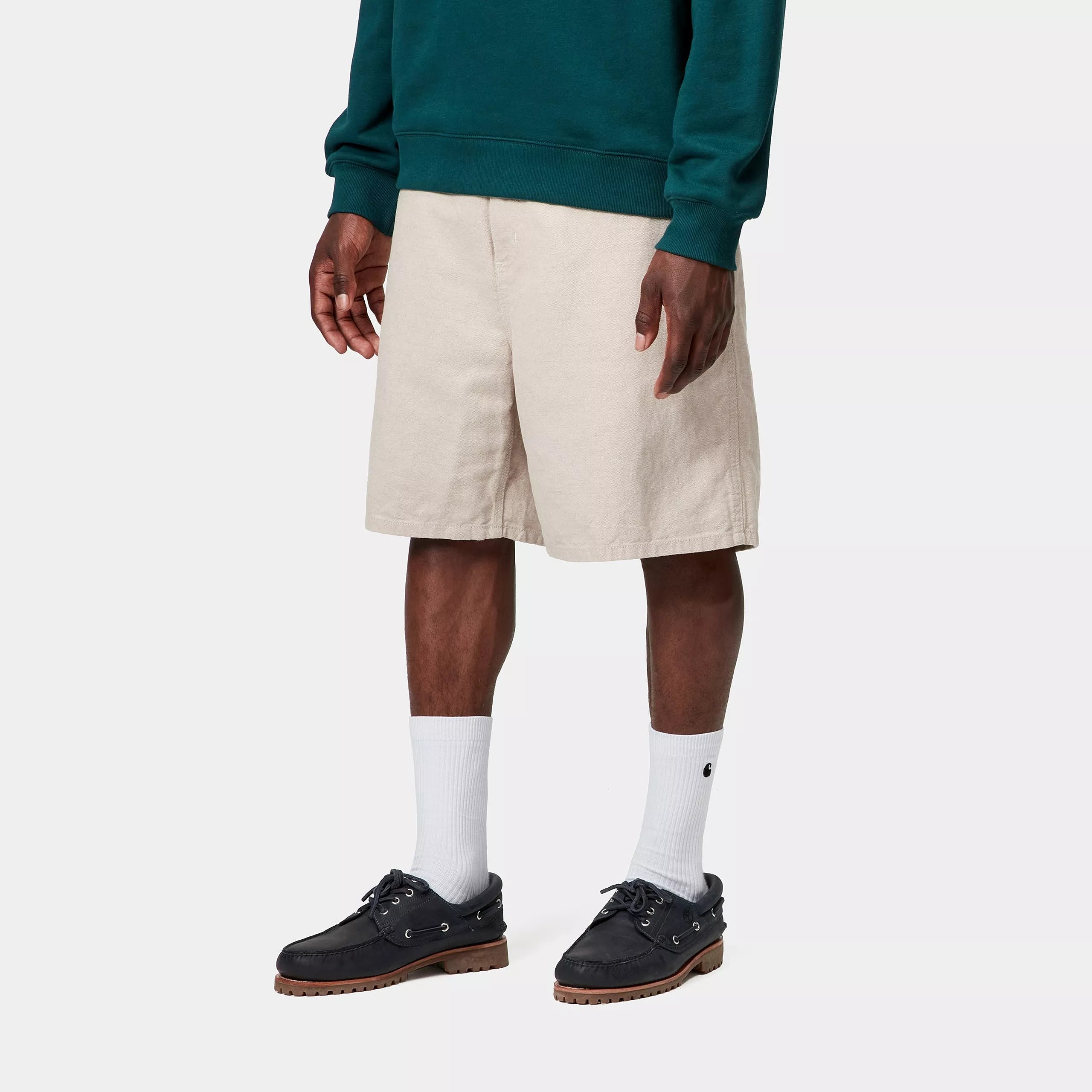 WALTER SINGLE KNEE SHORT - Natural (rinsed)