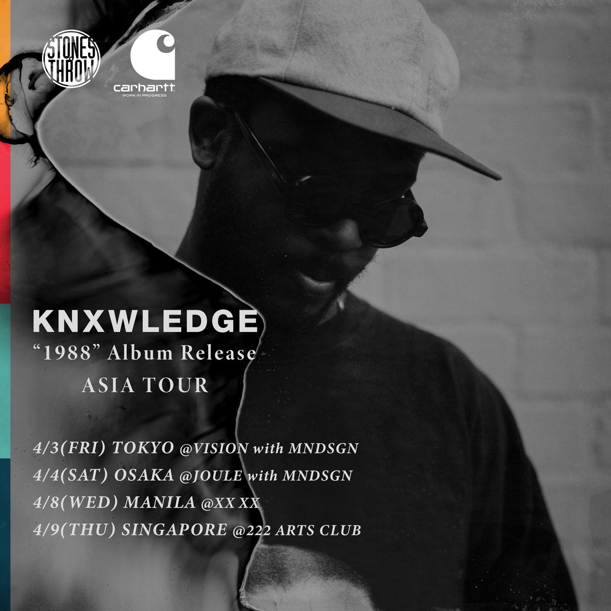 Carhartt WIP supports KNXWLEDGE “1988” Album Release Tour.