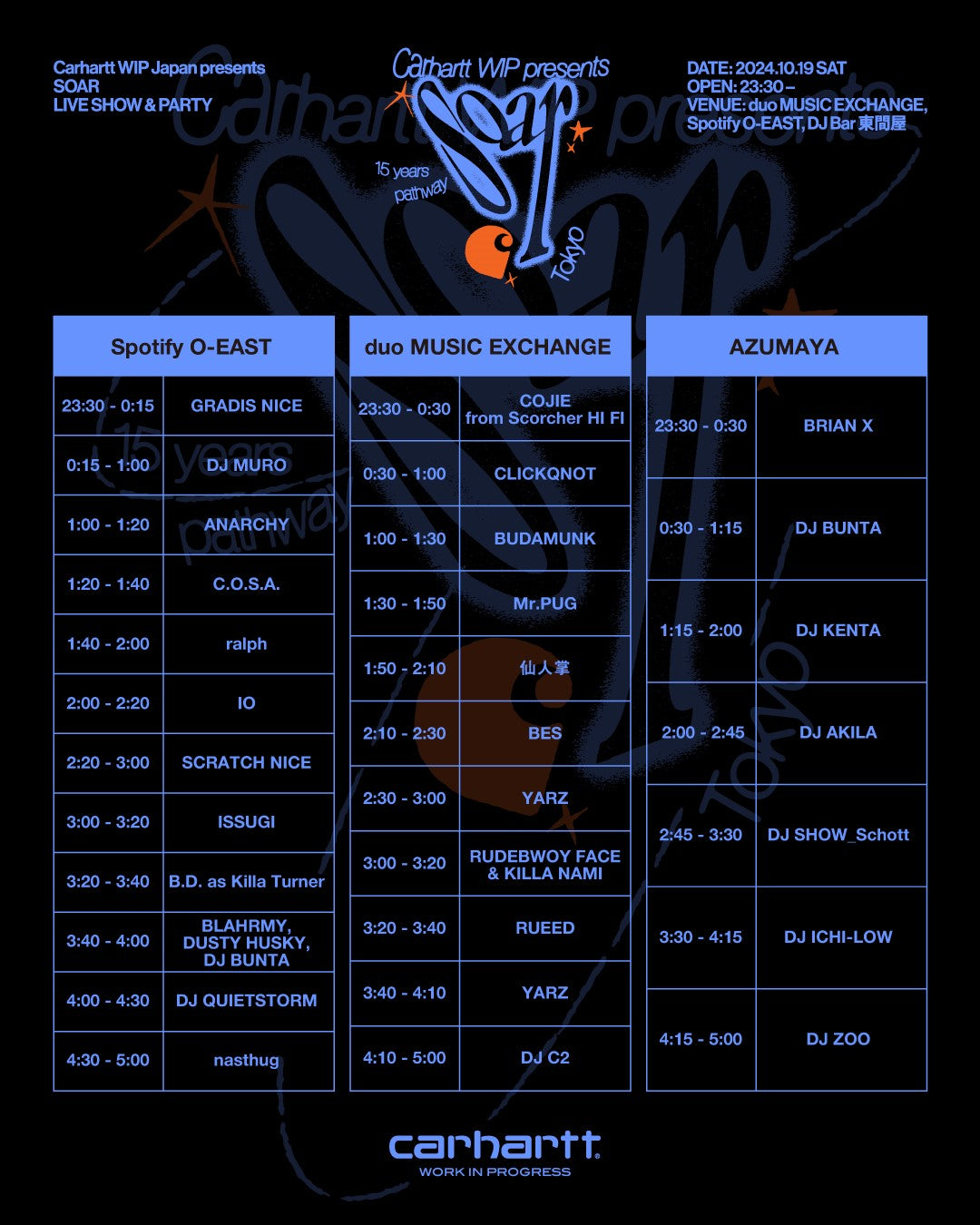 タイムテーブル発表］SOAR - 15 years pathway -