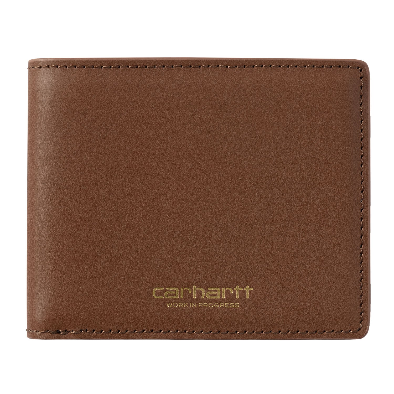 VEGAS BILLFOLD WALLET - Cognac / Gold