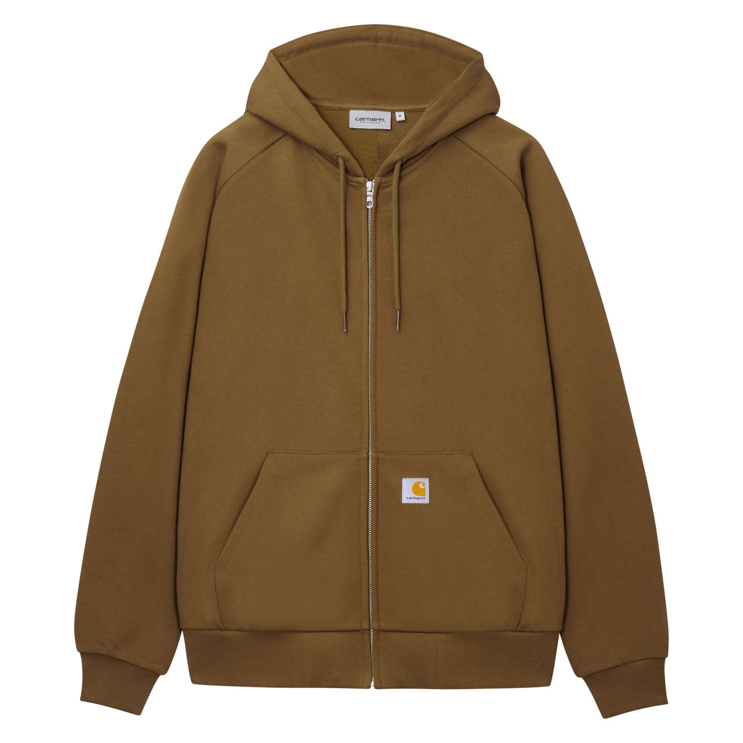 HOODED SQUARE LABEL JACKET - Coffee Liqueúr