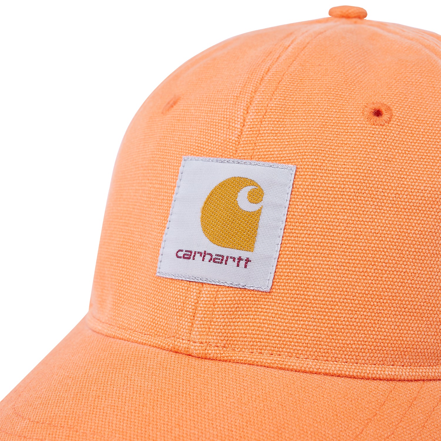 CANVAS 6-PANEL CAP - Dusty Orange / White