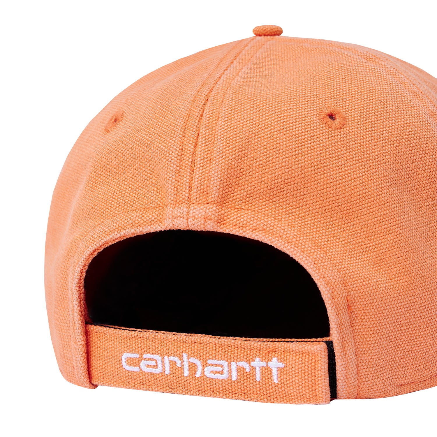 CANVAS 6-PANEL CAP - Dusty Orange / White