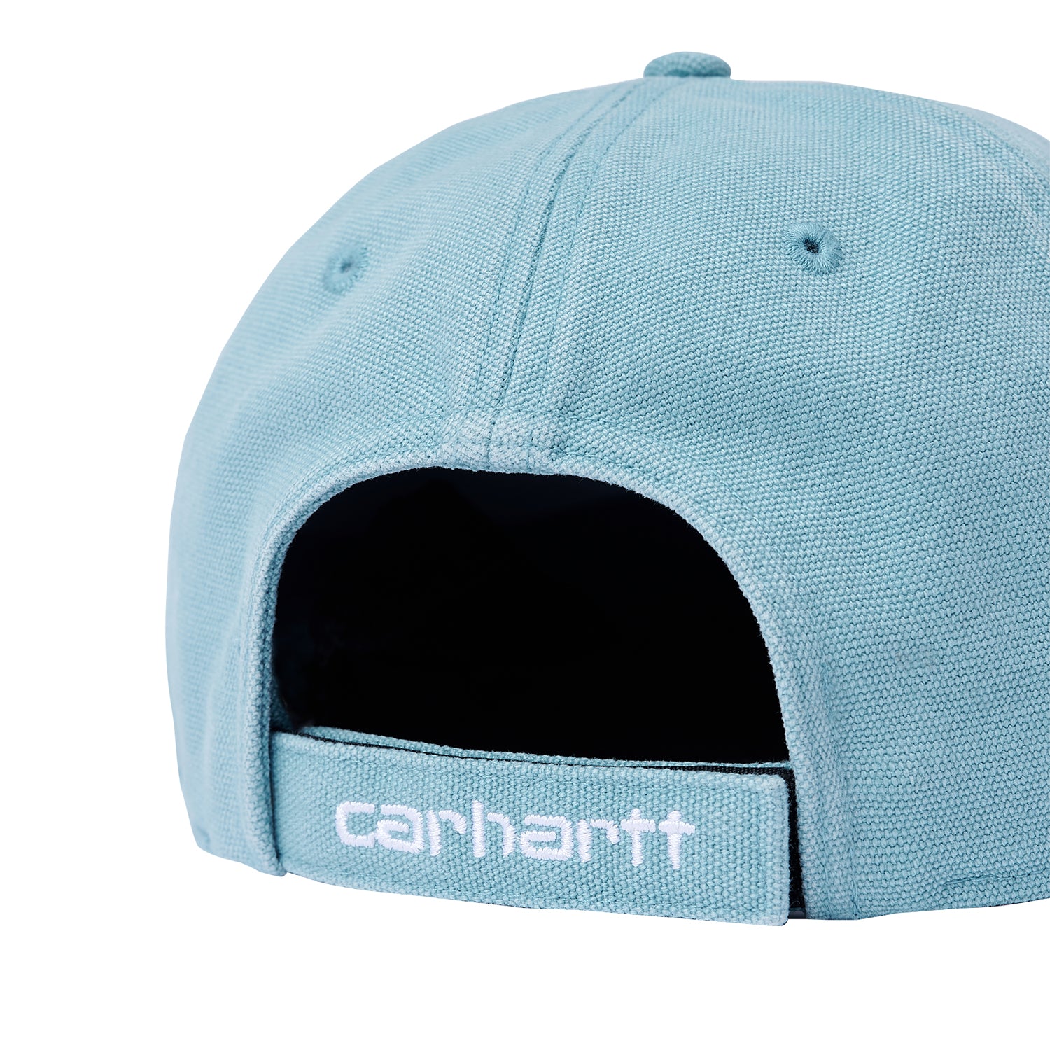 CANVAS 6-PANEL CAP - Nile Blue / White