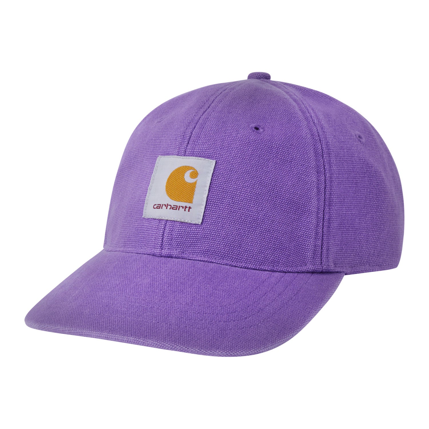 CANVAS 6-PANEL CAP - Purple Heart / White(stone washed)