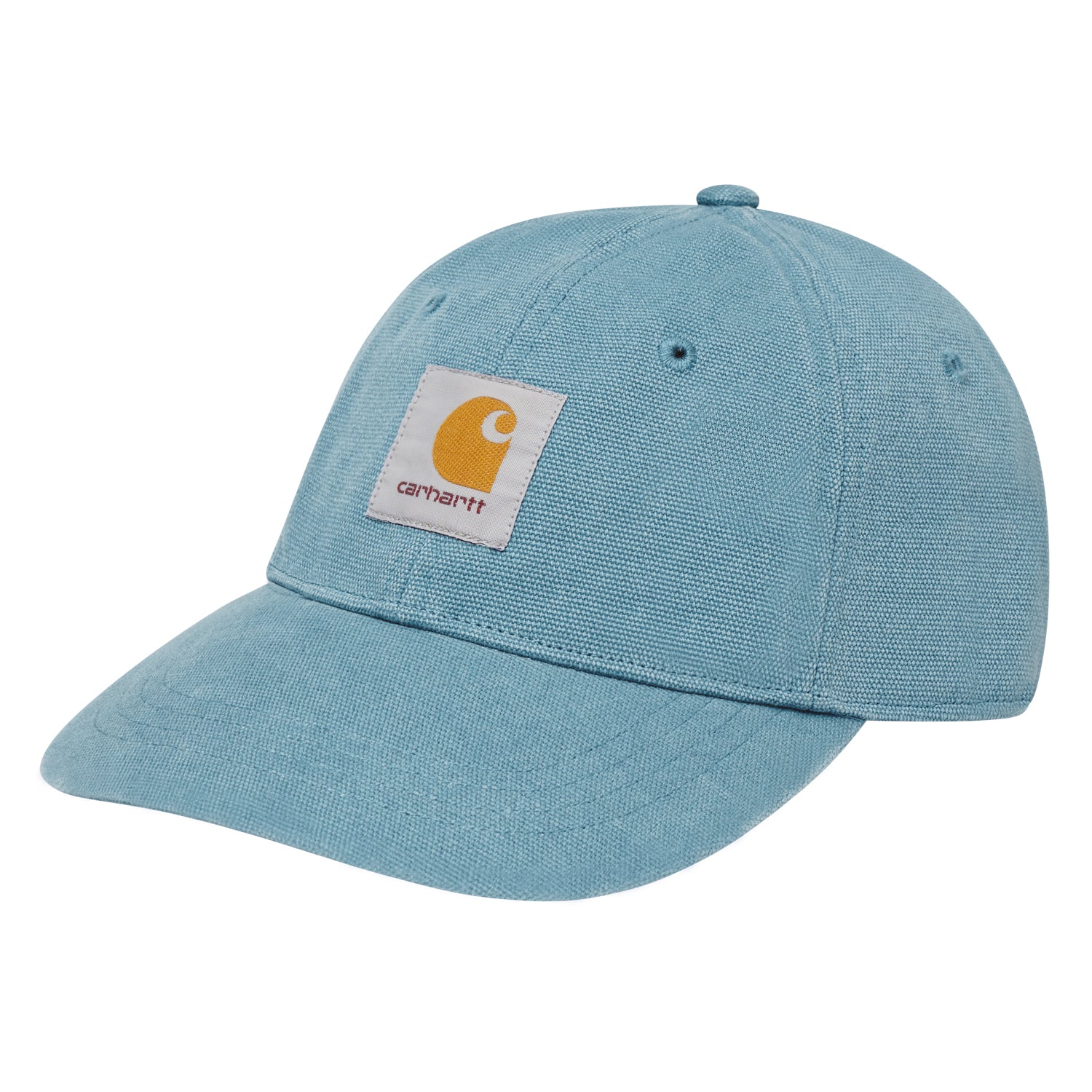 CANVAS 6-PANEL CAP  - Blue Japser / White (stone washed)