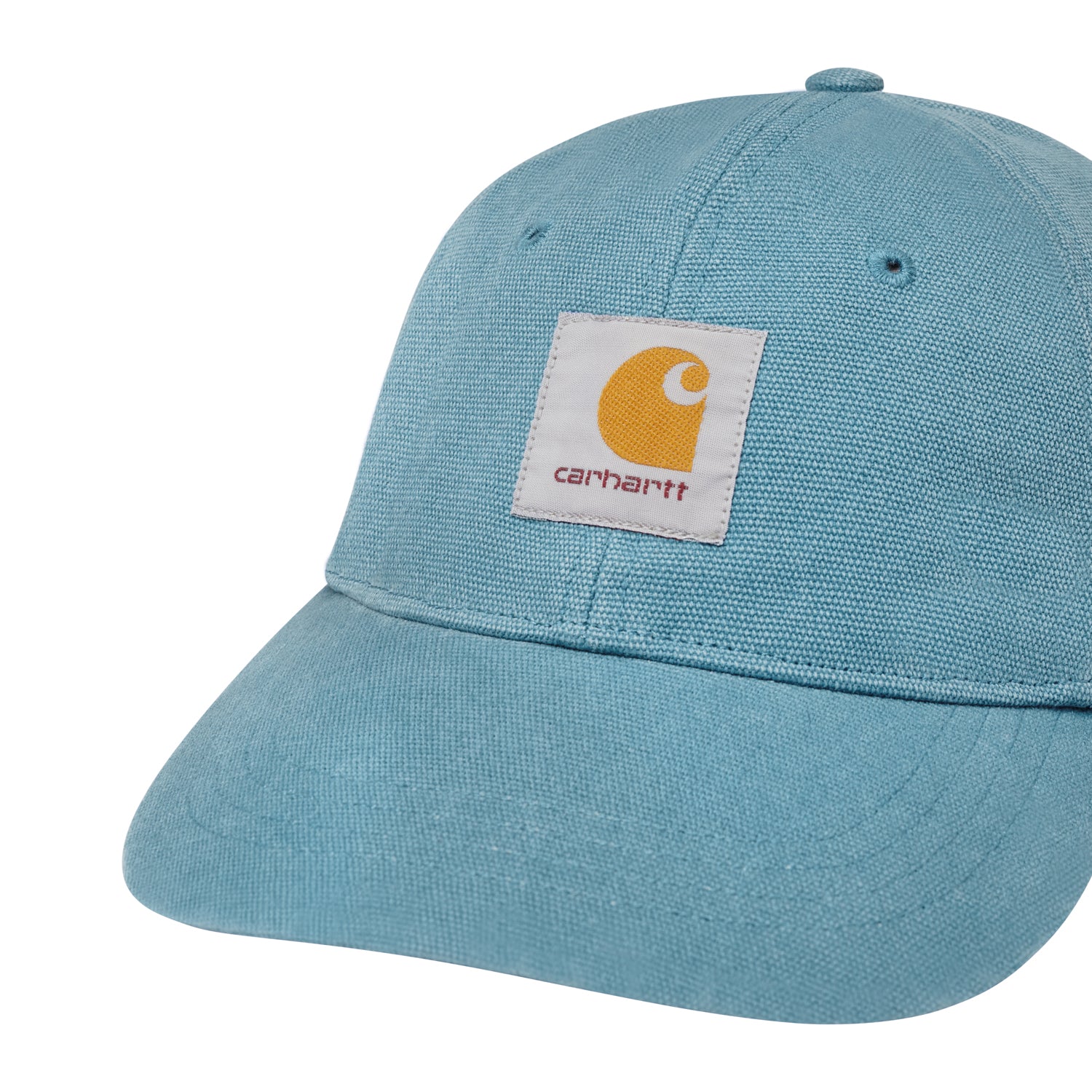 CANVAS 6-PANEL CAP  - Blue Japser / White (stone washed)