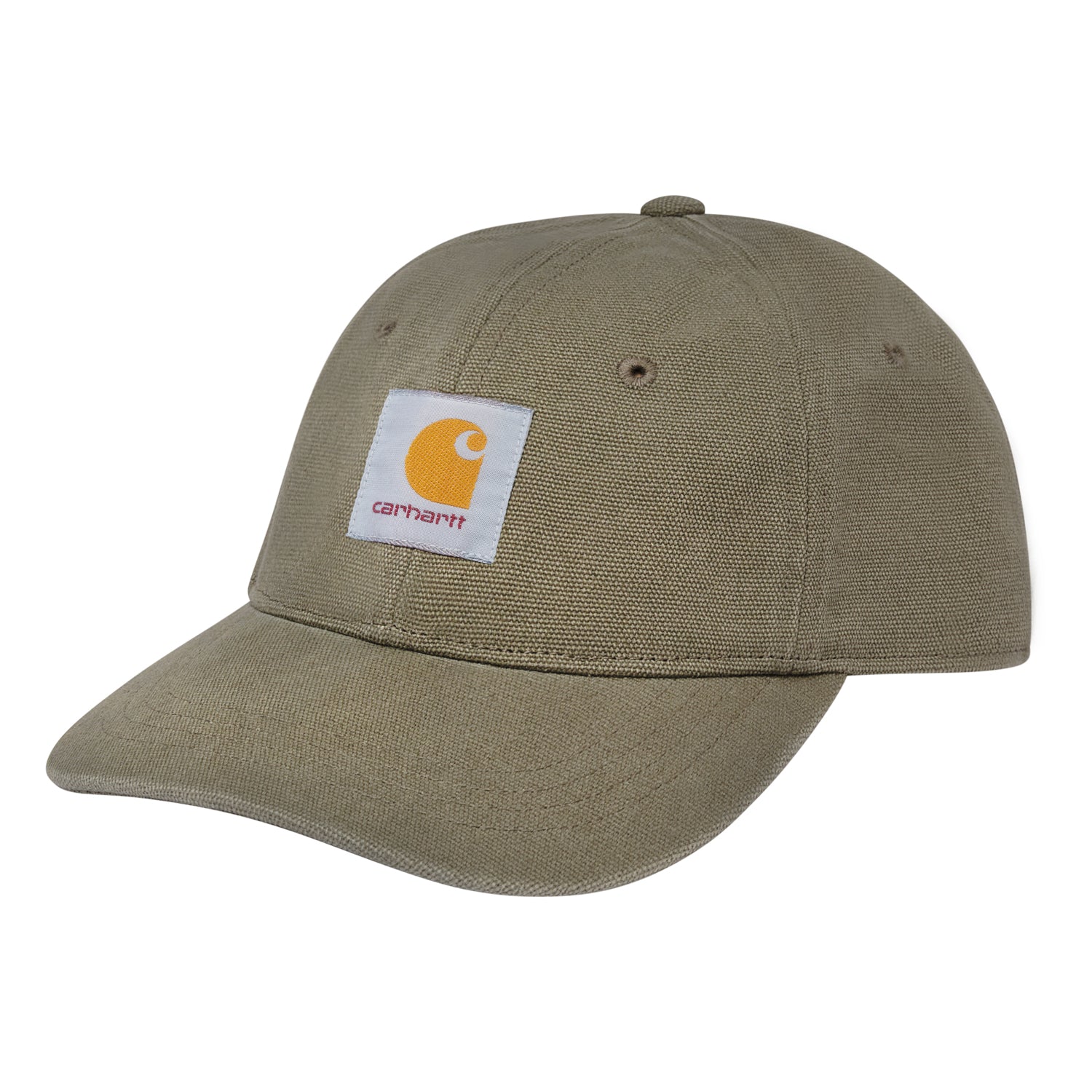 CANVAS 6-PANEL CAP  - Sage Green / White (stone washed)