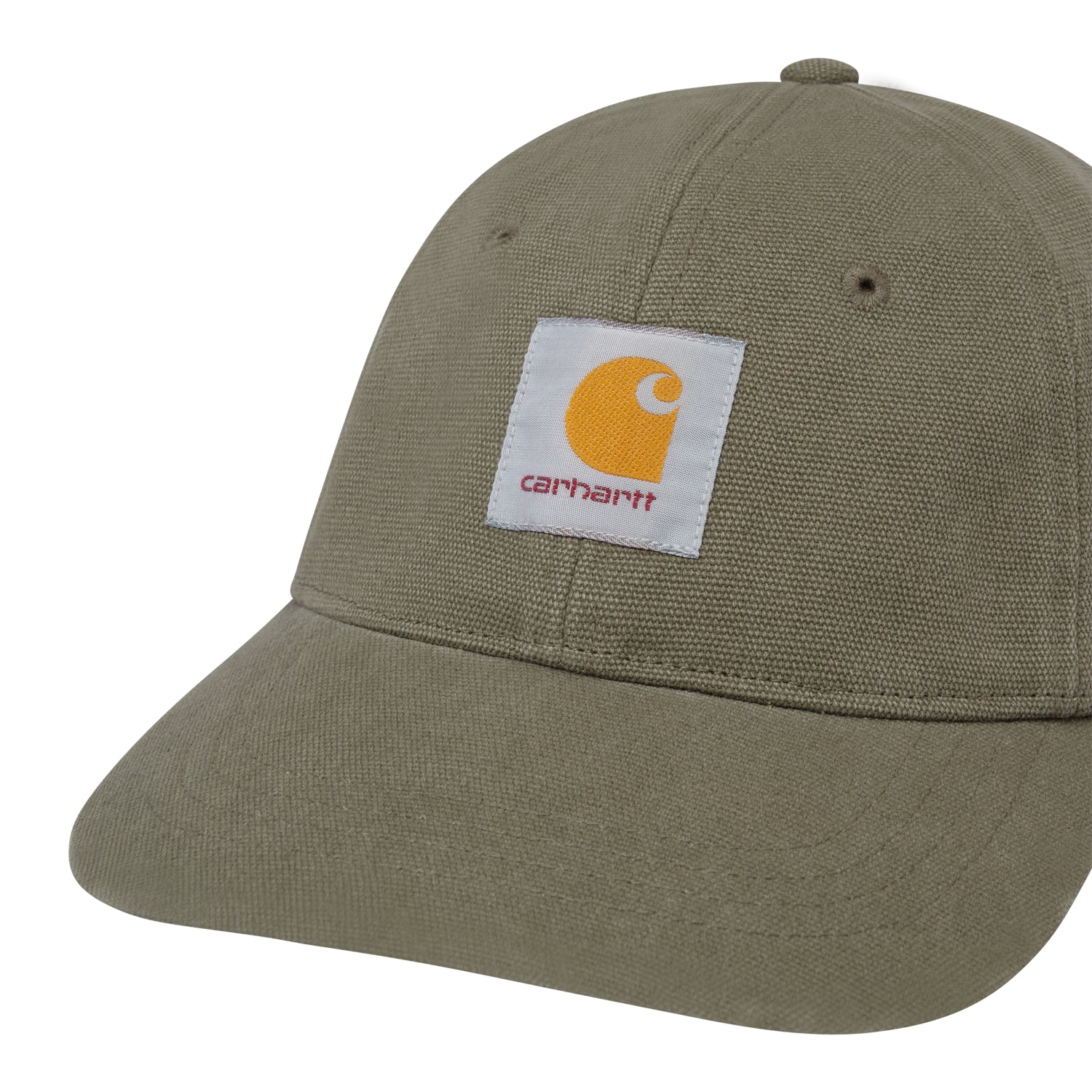 CANVAS 6-PANEL CAP  - Sage Green / White (stone washed)