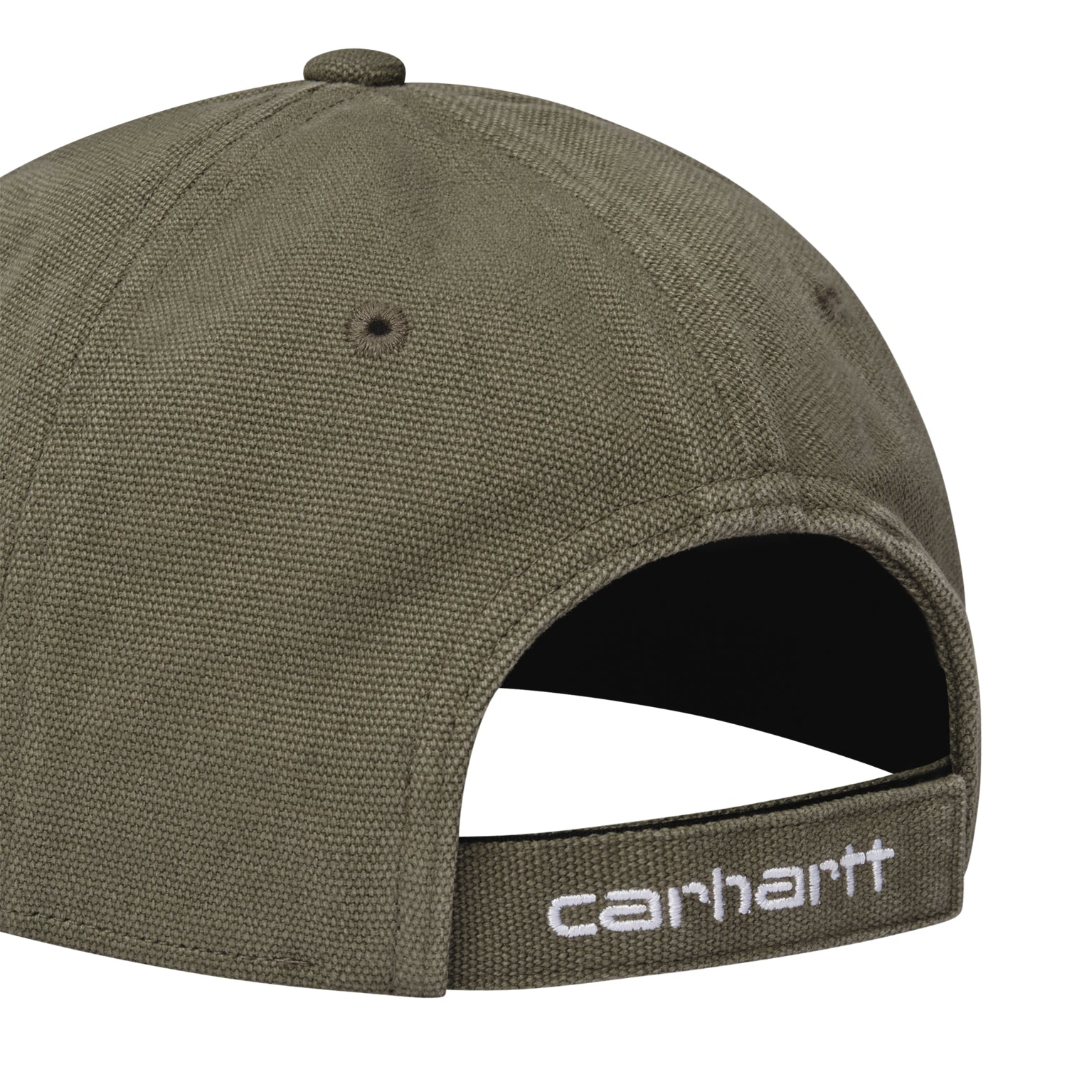 CANVAS 6-PANEL CAP  - Sage Green / White (stone washed)