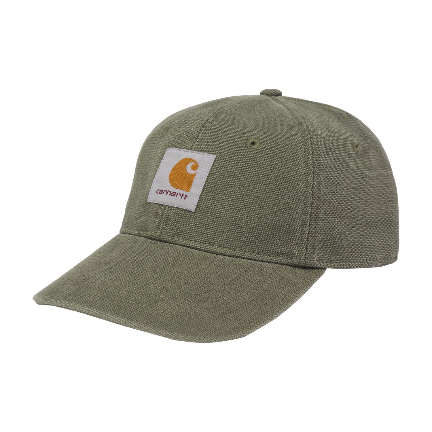 Canvas 6-Panel Cap - Leaf / White (stone washed)