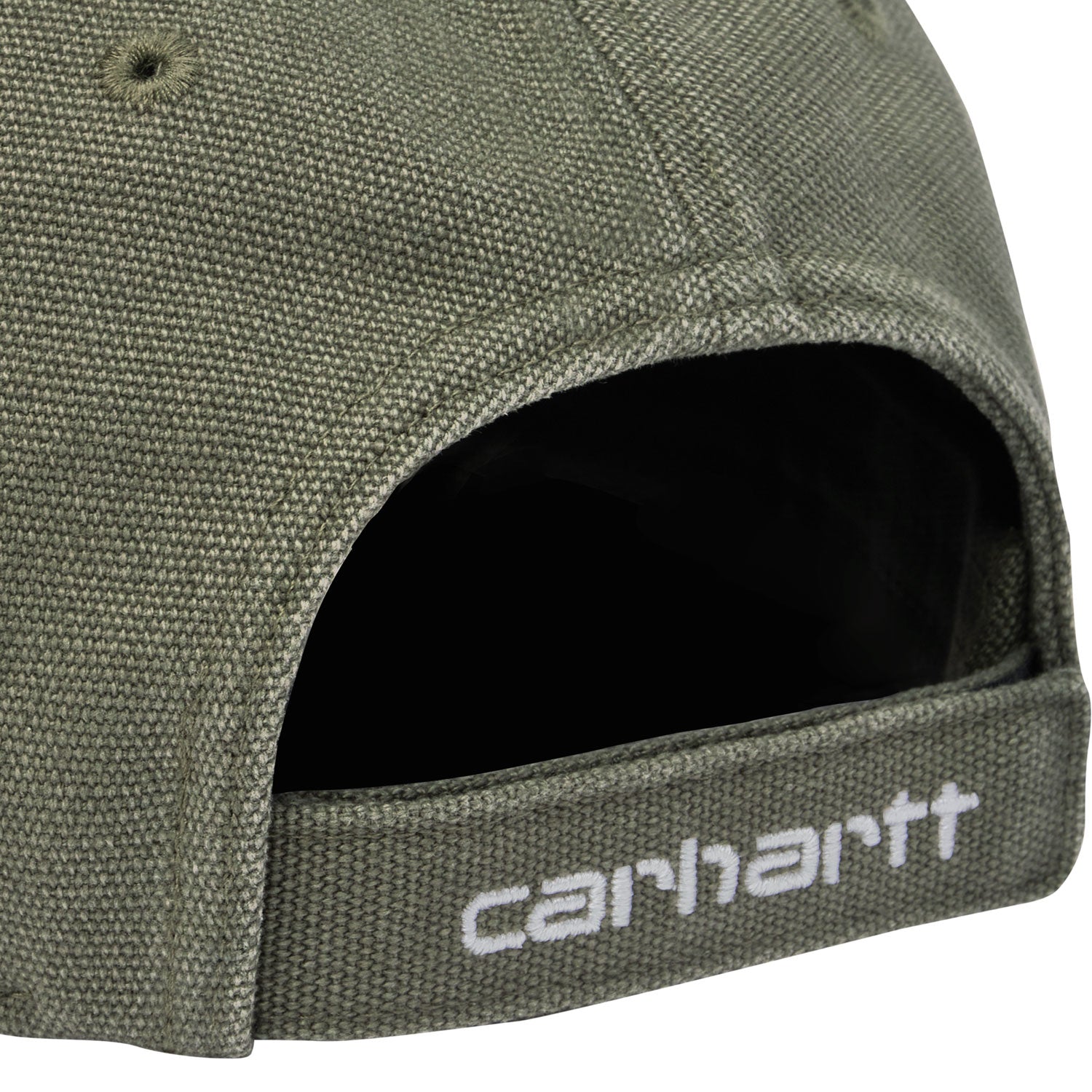 Canvas 6-Panel Cap - Leaf / White (stone washed)