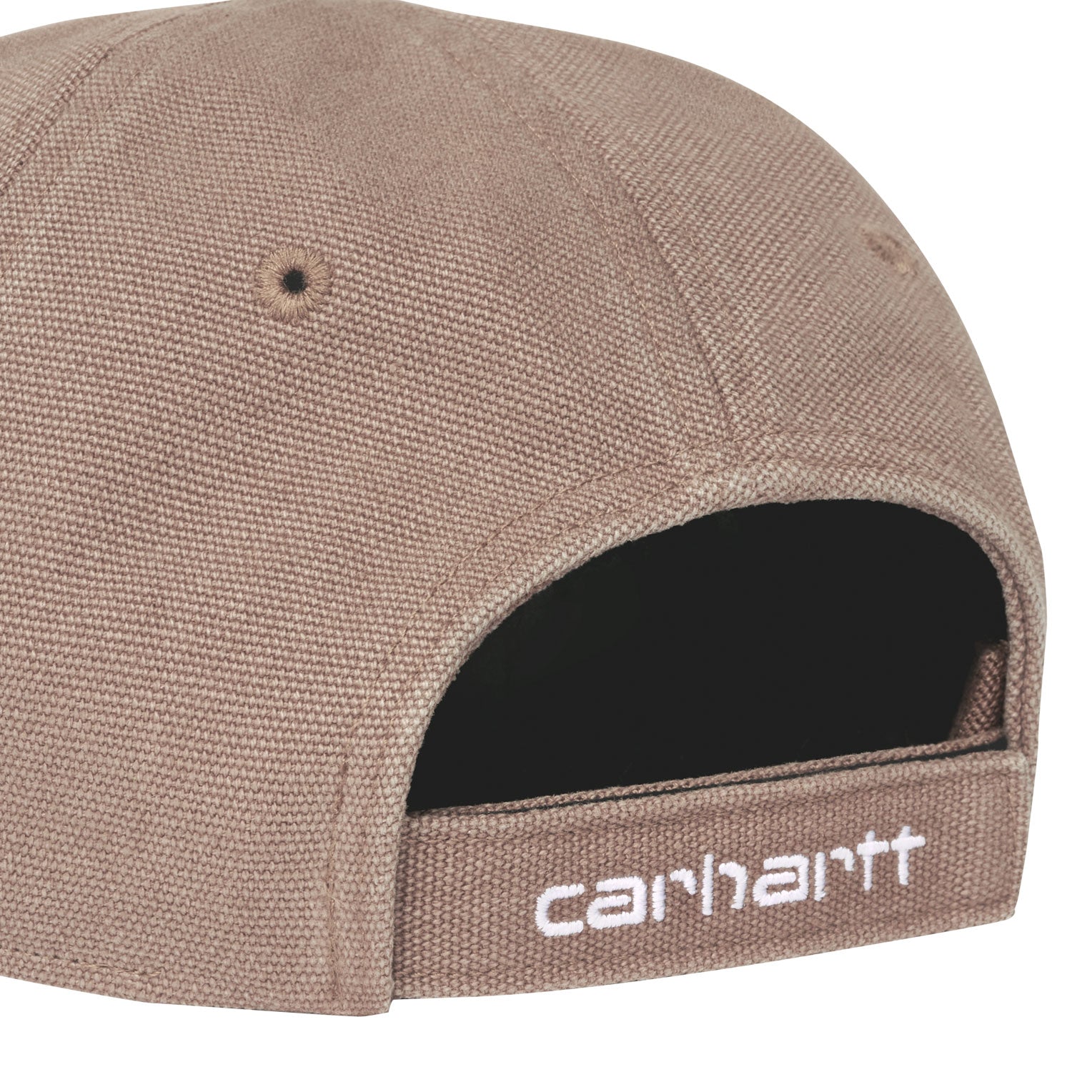 Canvas 6-Panel Cap - Bison / White (stone washed)