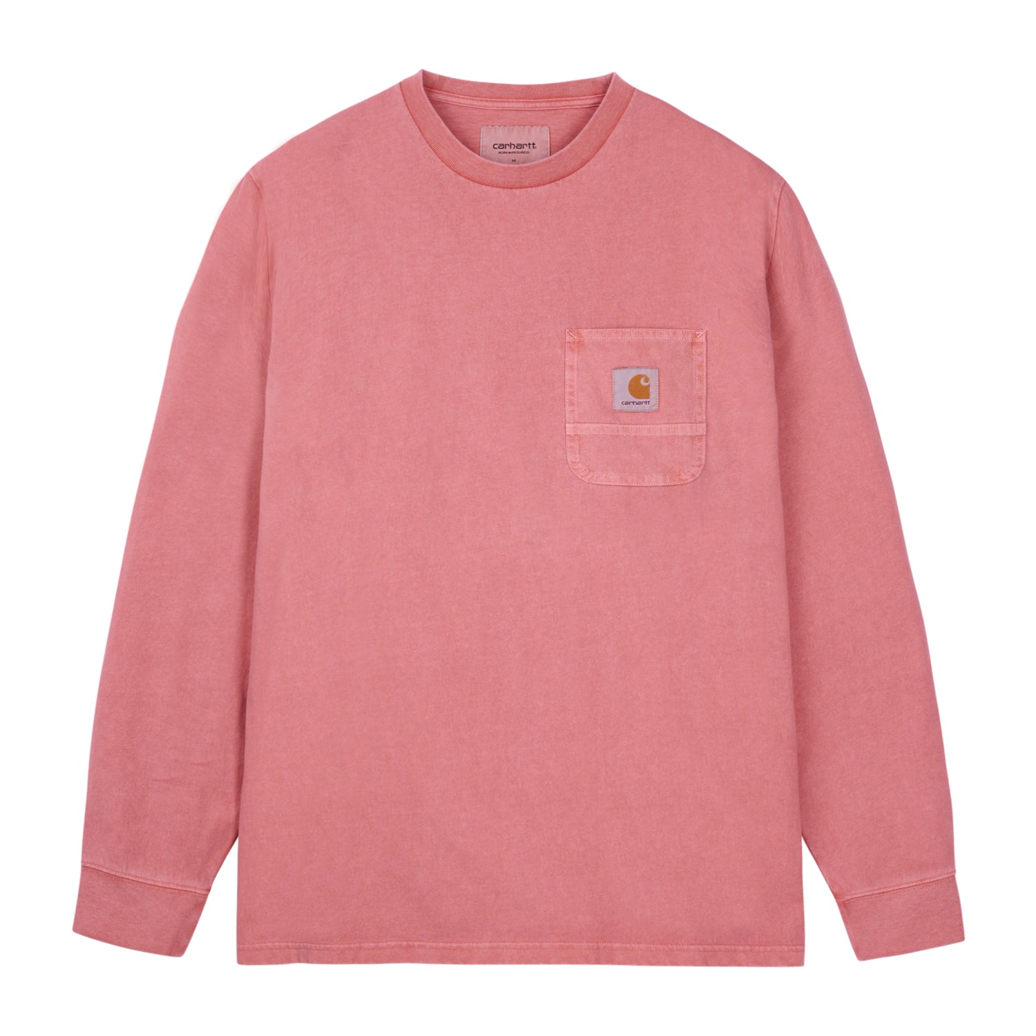 L/S WORK POCKET T-SHIRT - Ash Pink / White (pigment)