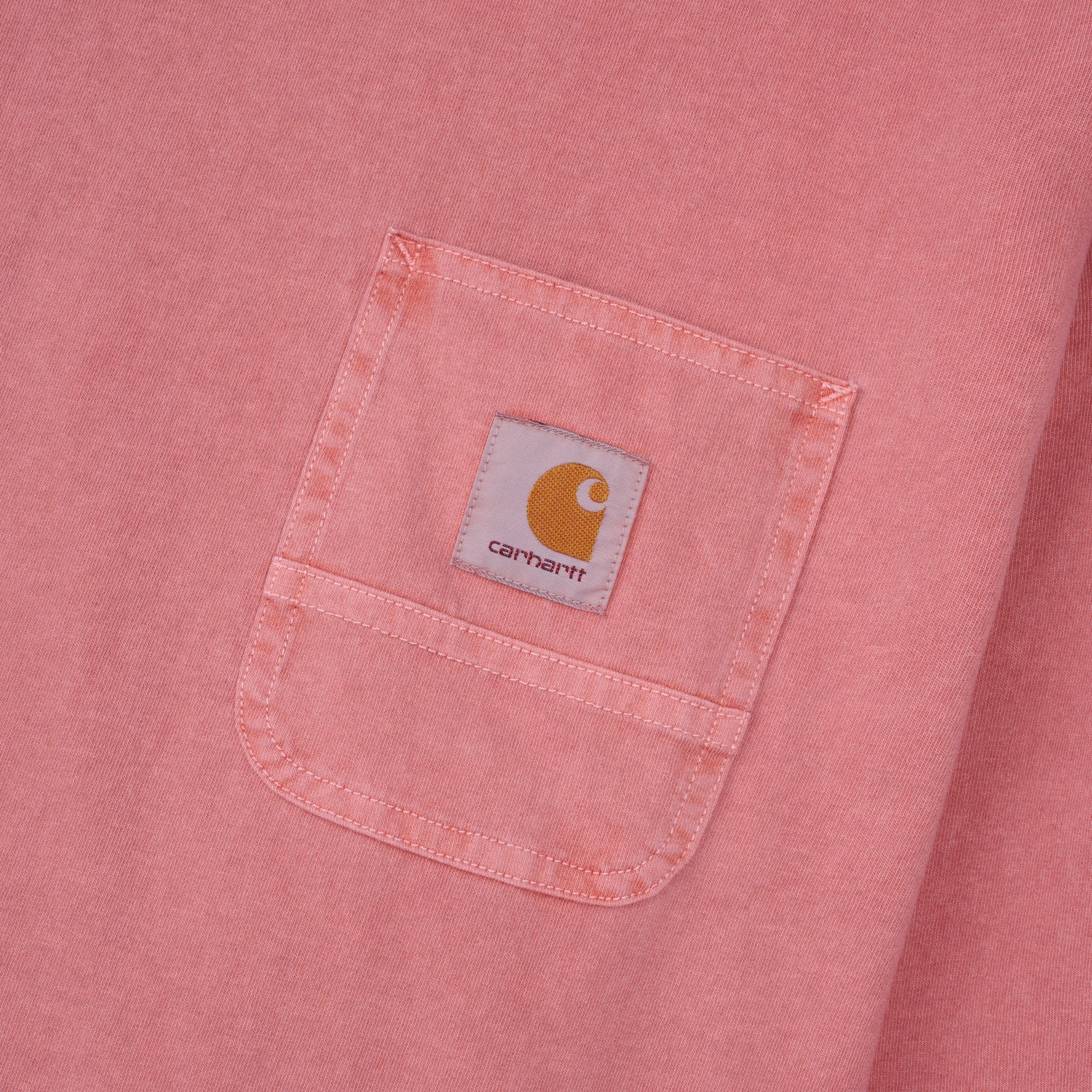 L/S WORK POCKET T-SHIRT - Ash Pink / White (pigment)