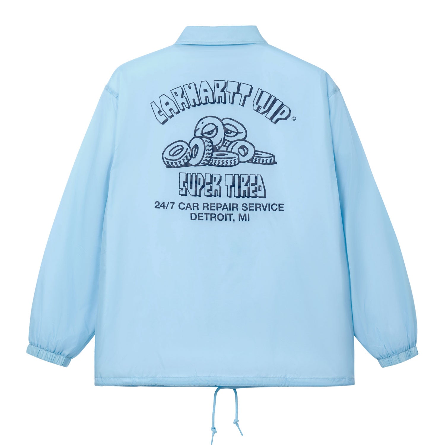 SUPER TIRED COACH JACKET - Air Blue