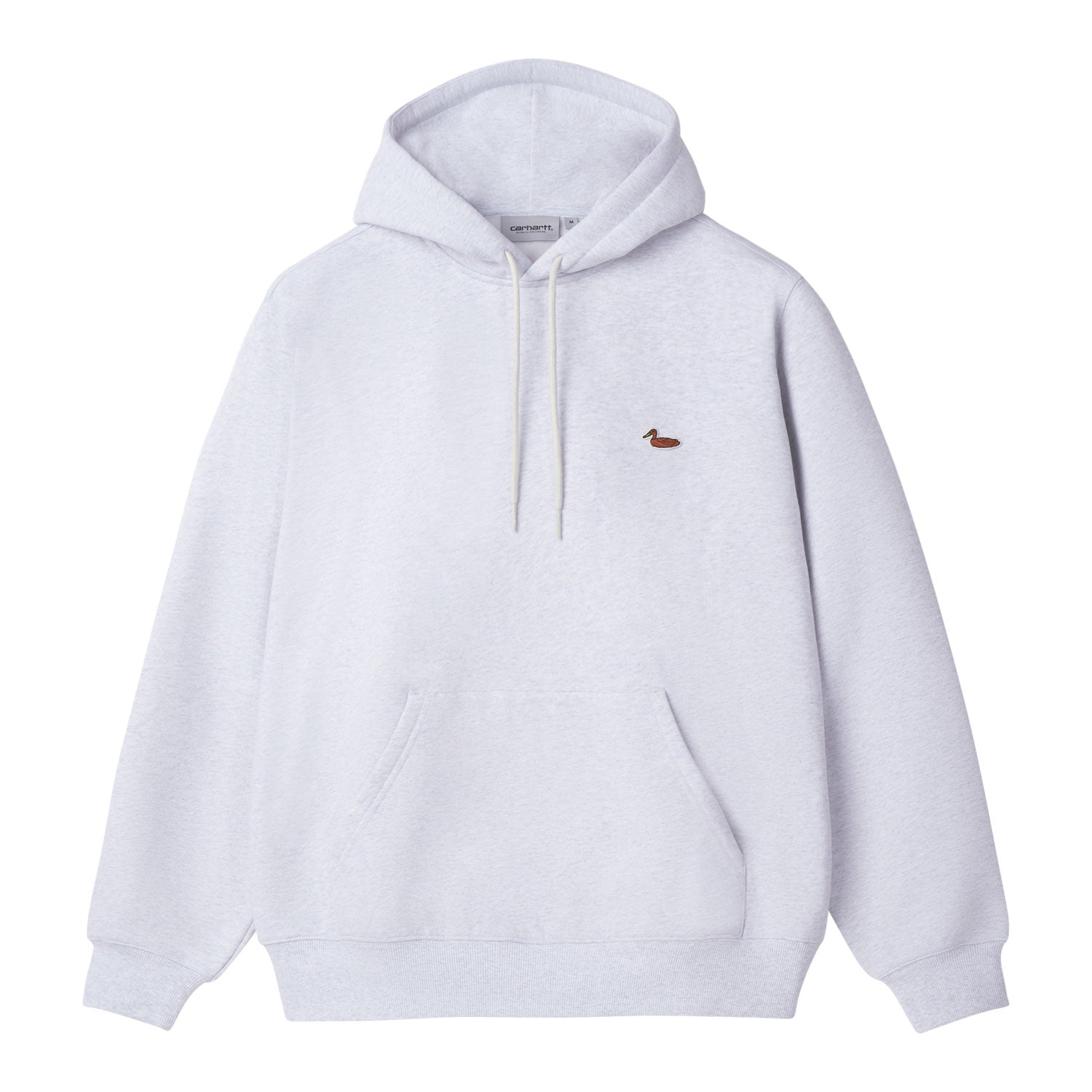 HOODED DUCK PATCH SWEATSHIRT - Ash Heather