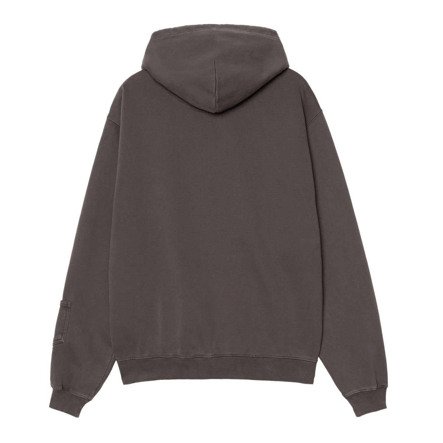 INVINCIBLE HOODED PIGMENT DYED SWEAT - Soot pigment (garment dyed)