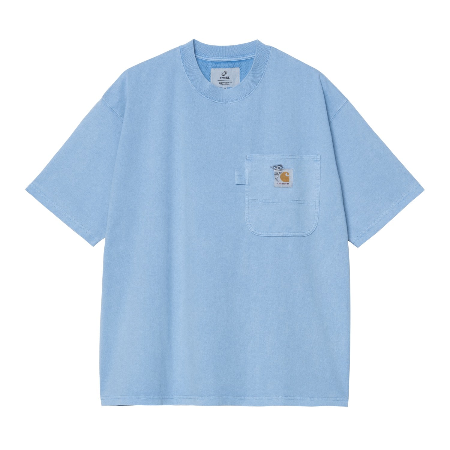 INVINCIBLE S/S PIGMENT DYED T-SHIRT - Piscine pigment (garment dyed)