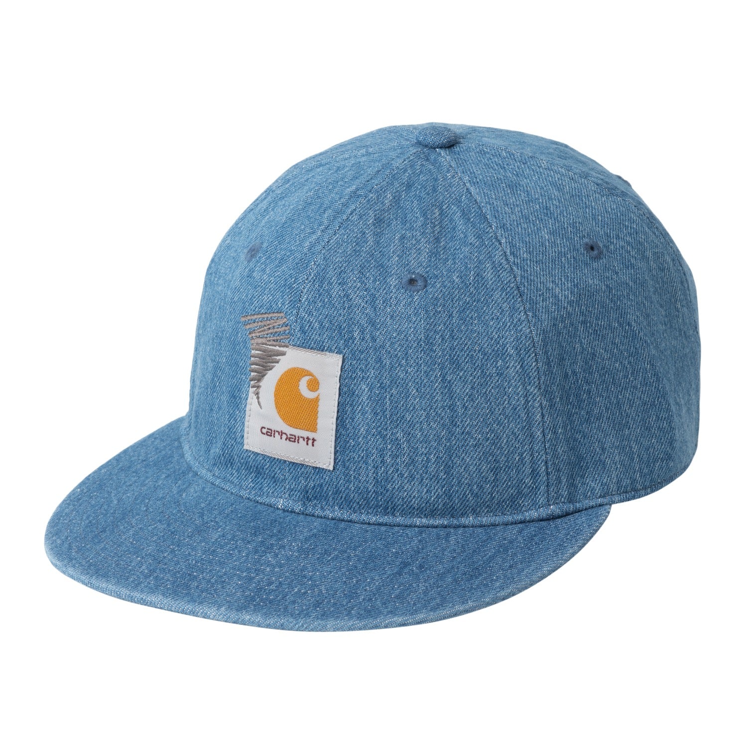 INVINCIBLE DENIM 6-PANEL CAP - Blue (stone washed)