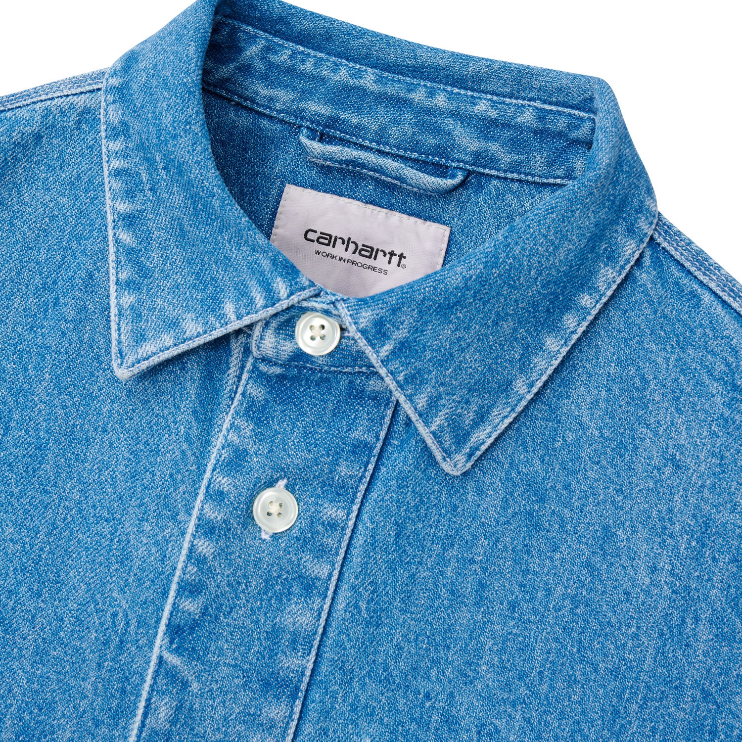 L/S NASH SHIRT - Blue (stone washed)