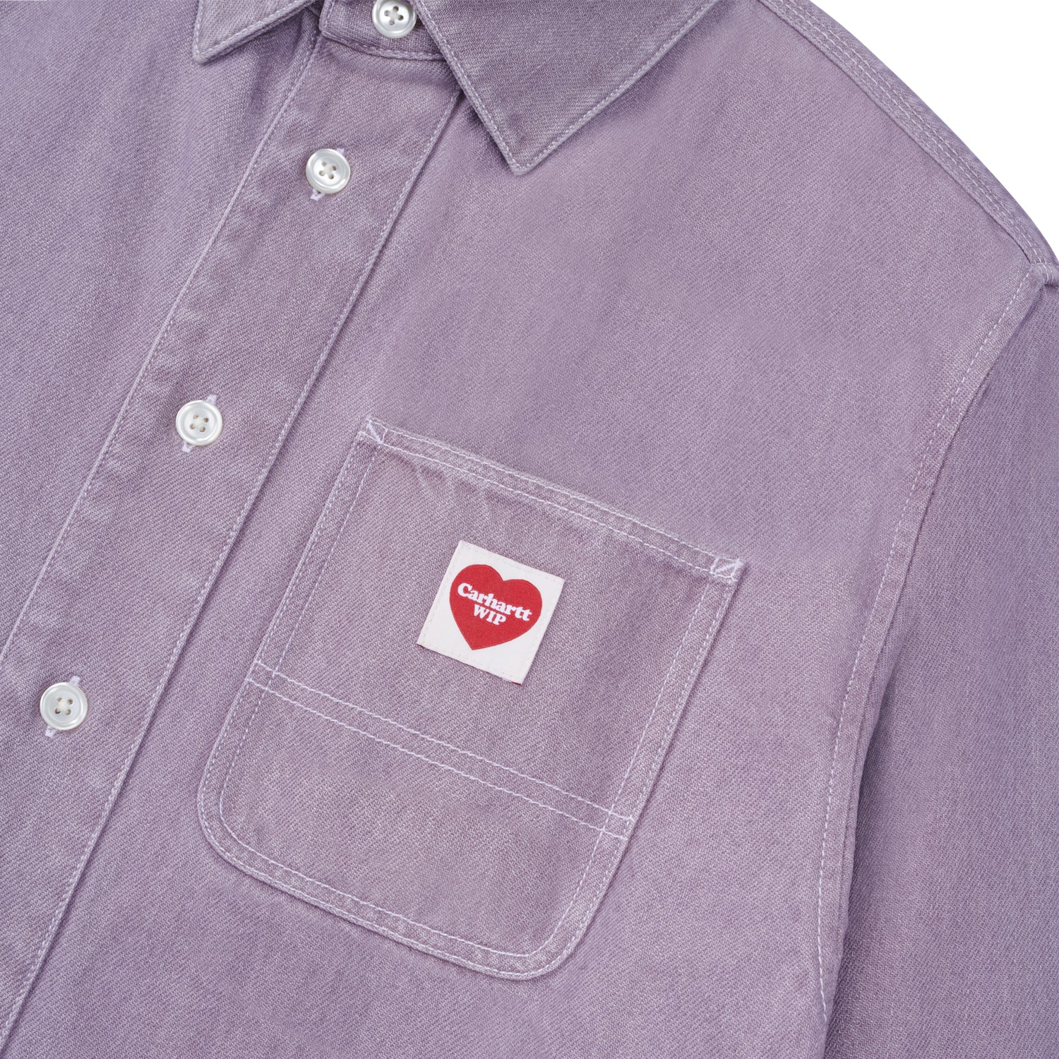 L/S NASH SHIRT  - Sea Fog (enzyme bleach washed)