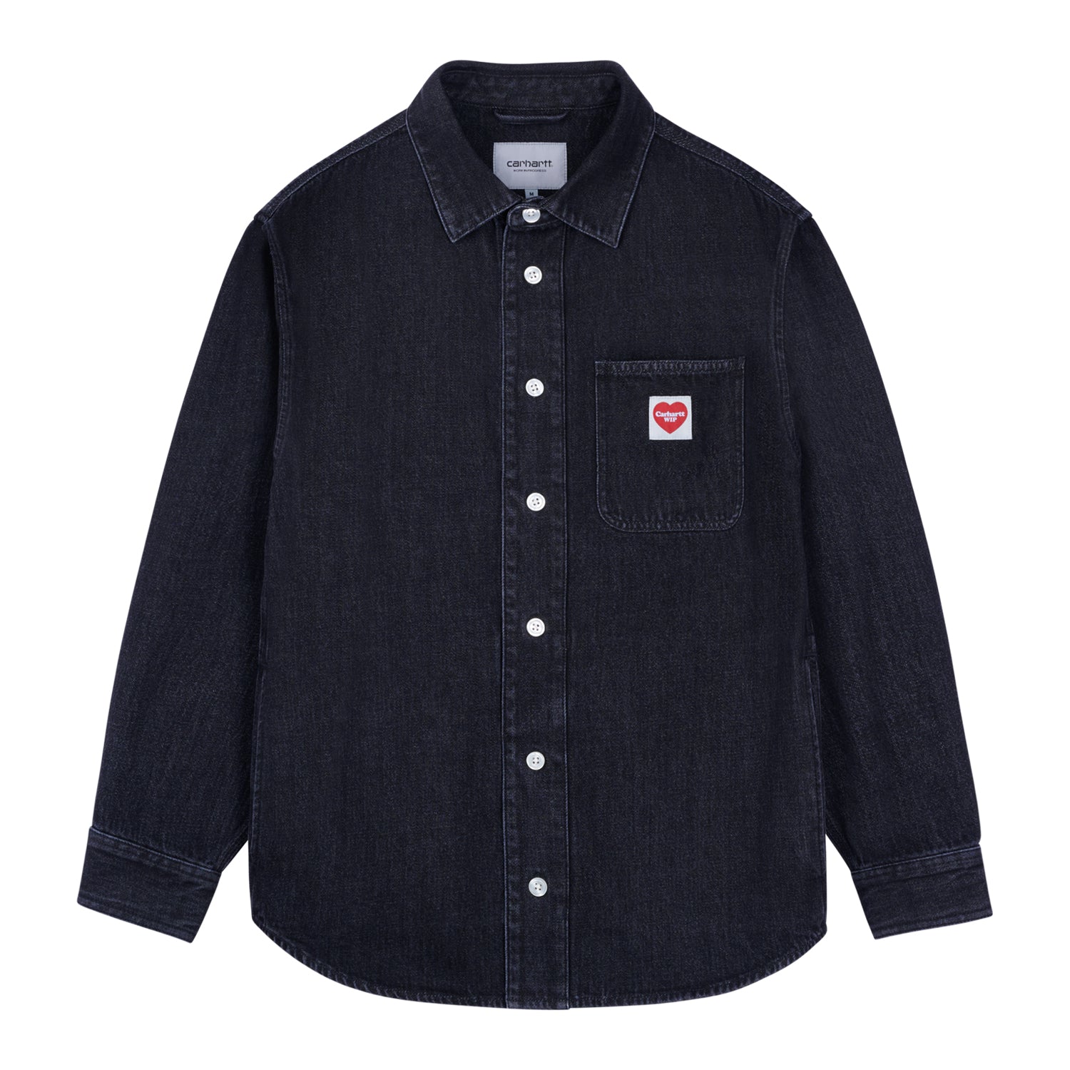L/S NASH SHIRT  - Black (enzyme bleach washed)