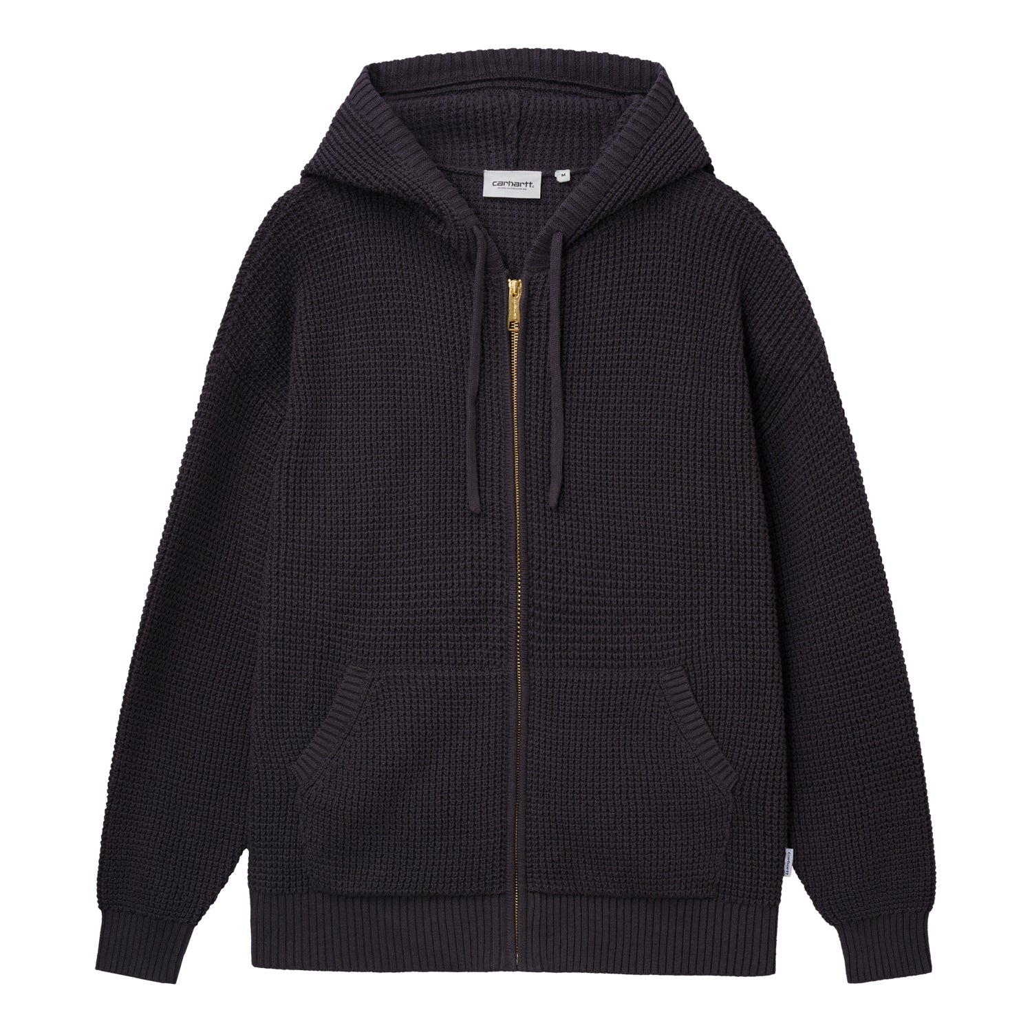 HOODED WAFFLE JACKET - Phantom Grey