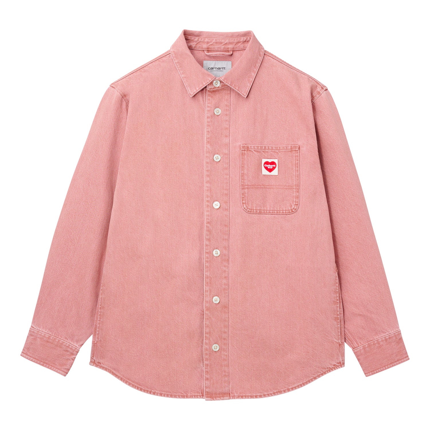 L/S NASH SHIRT - Sulfur Red (enzyme bleach washed)