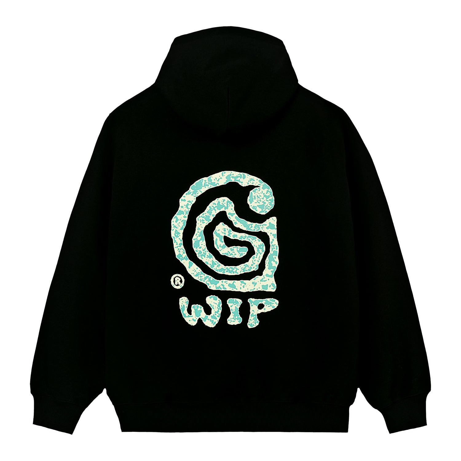 HOODED HELIX SWEAT - Black