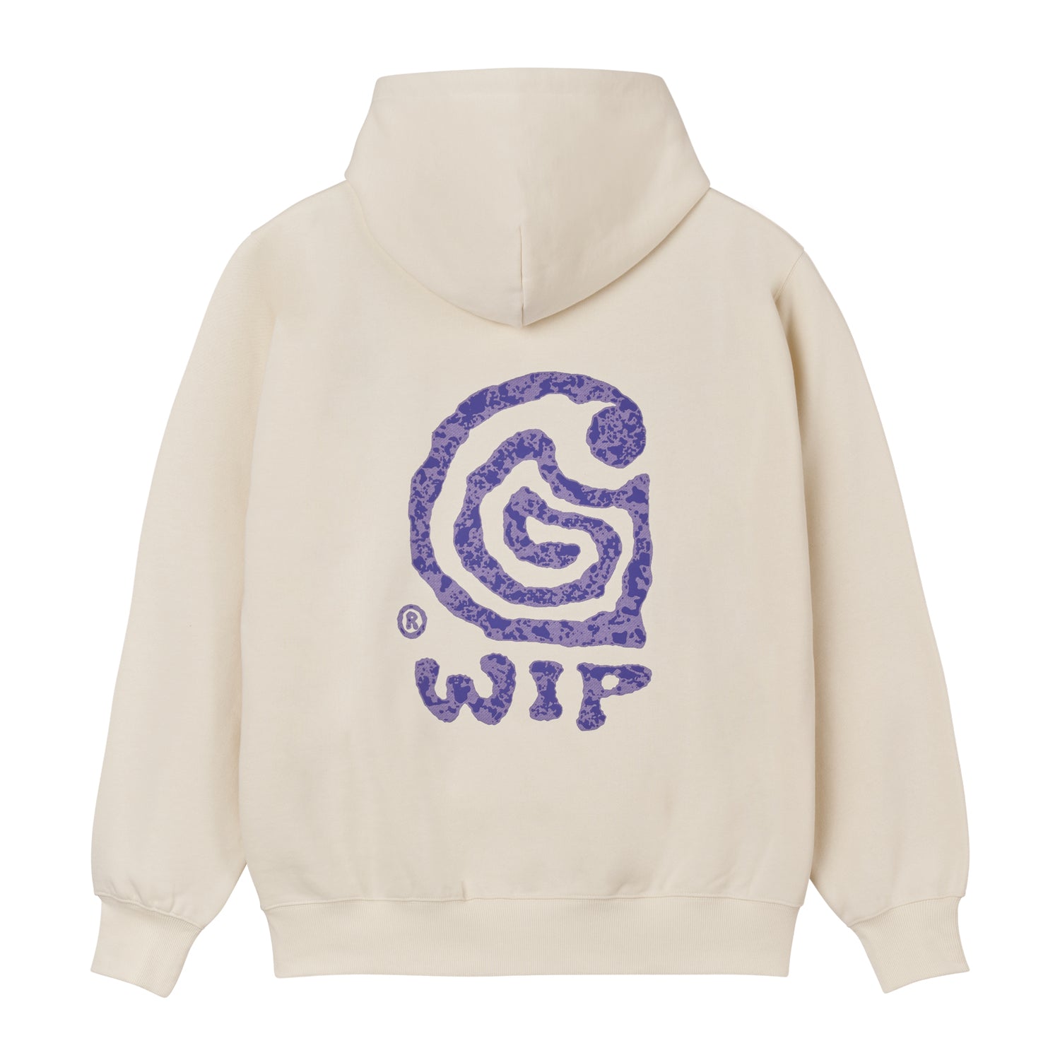 HOODED HELIX SWEAT - Whisper White