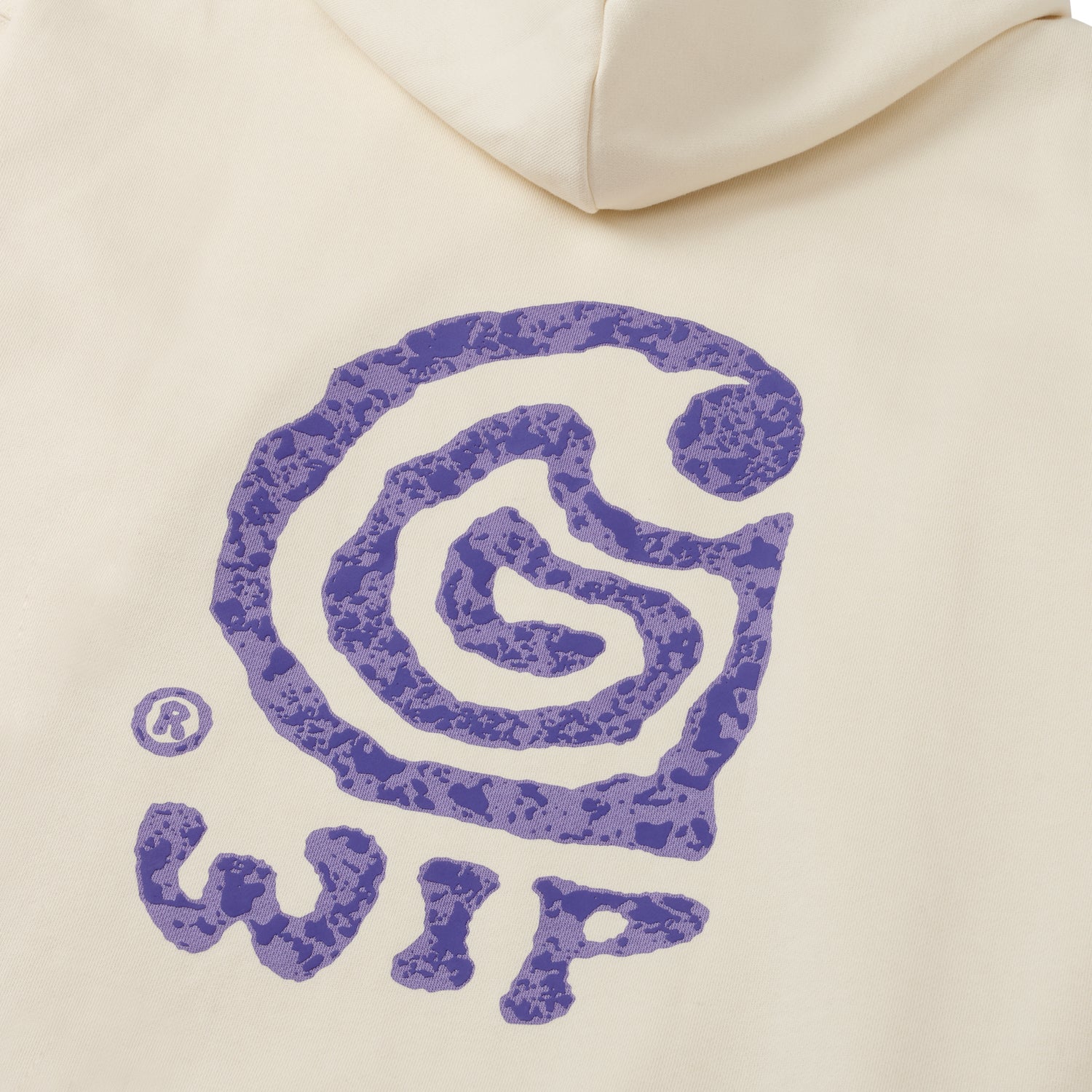 HOODED HELIX SWEAT - Whisper White