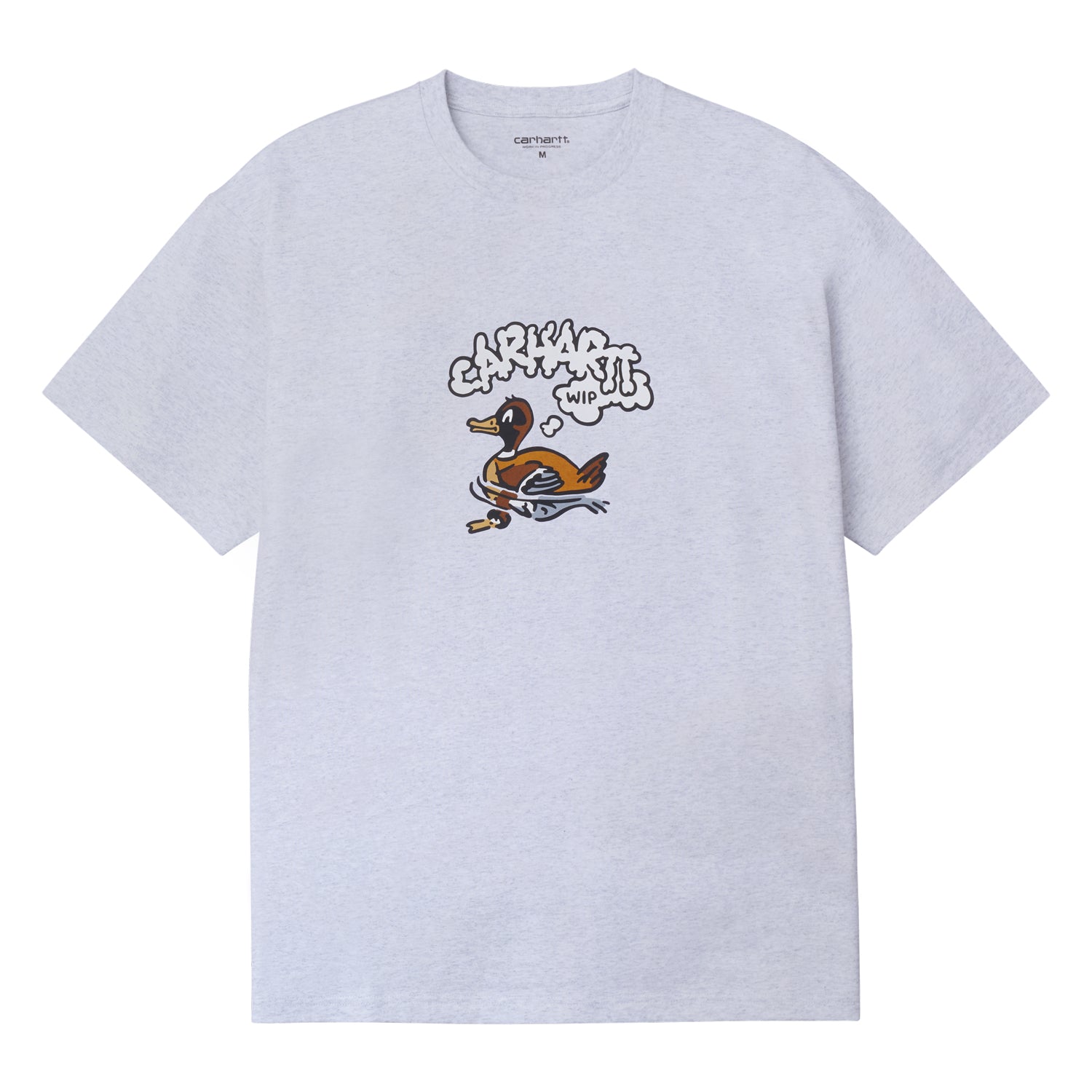 S/S SWIMMING DUCK T-SHIRT - Ash Heather