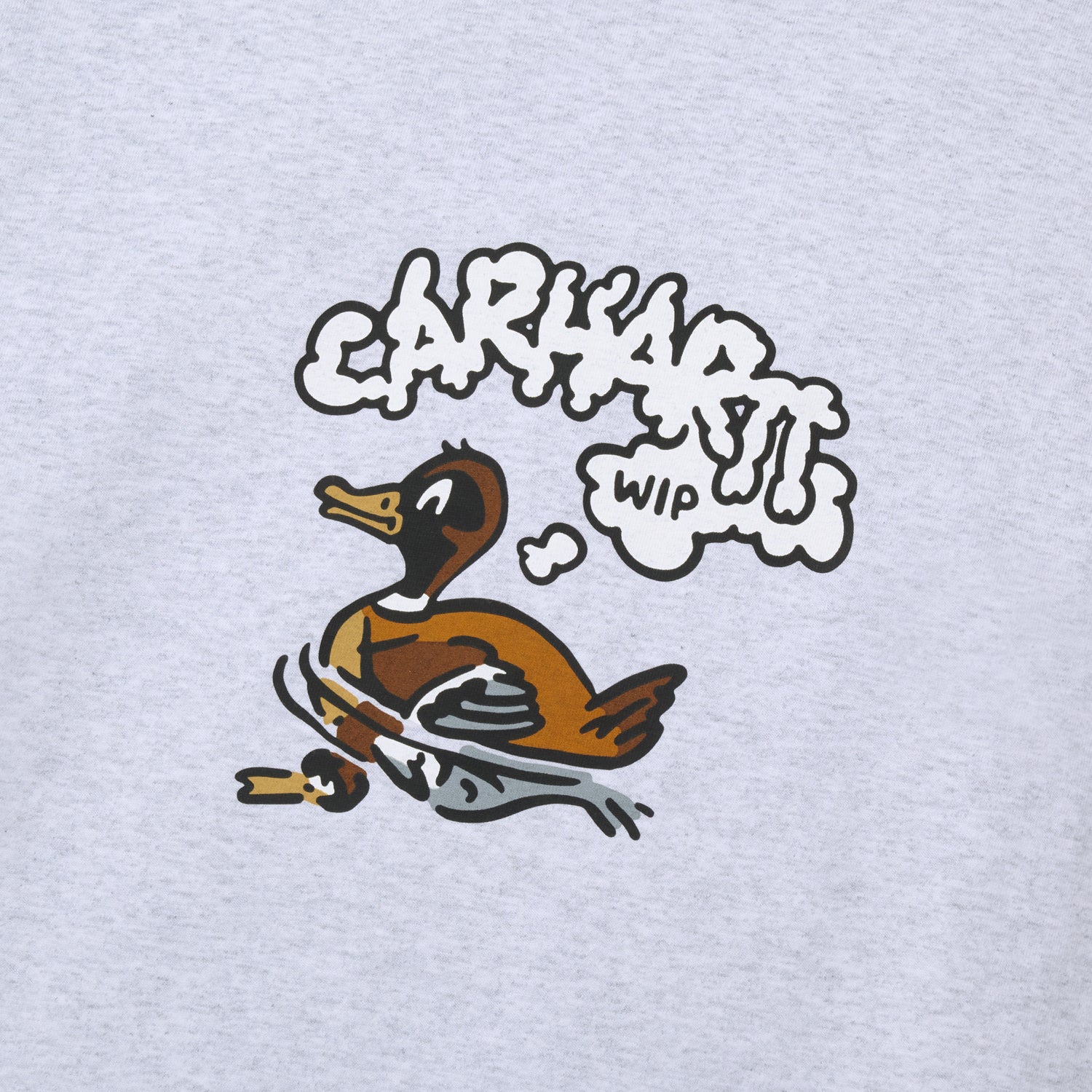S/S SWIMMING DUCK T-SHIRT - Ash Heather