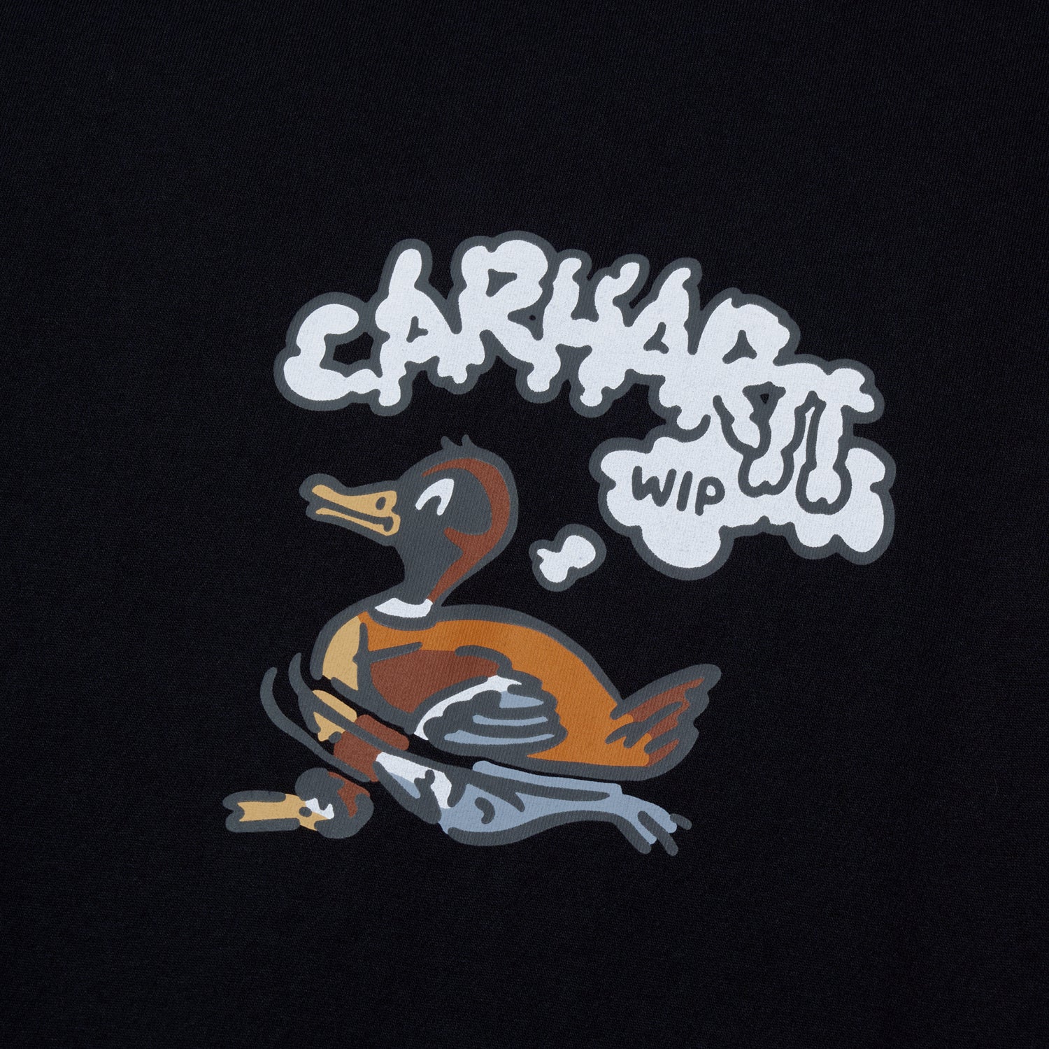 S/S SWIMMING DUCK T-SHIRT - Black