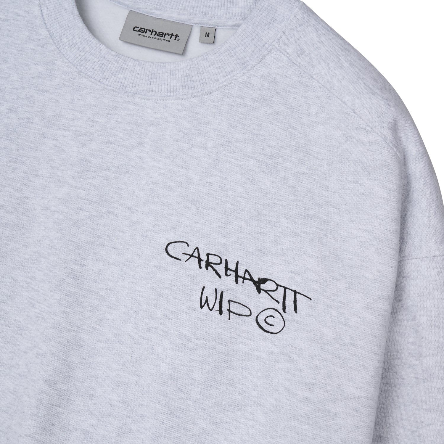 CRUSH HEART SWEAT  - Ash Heather