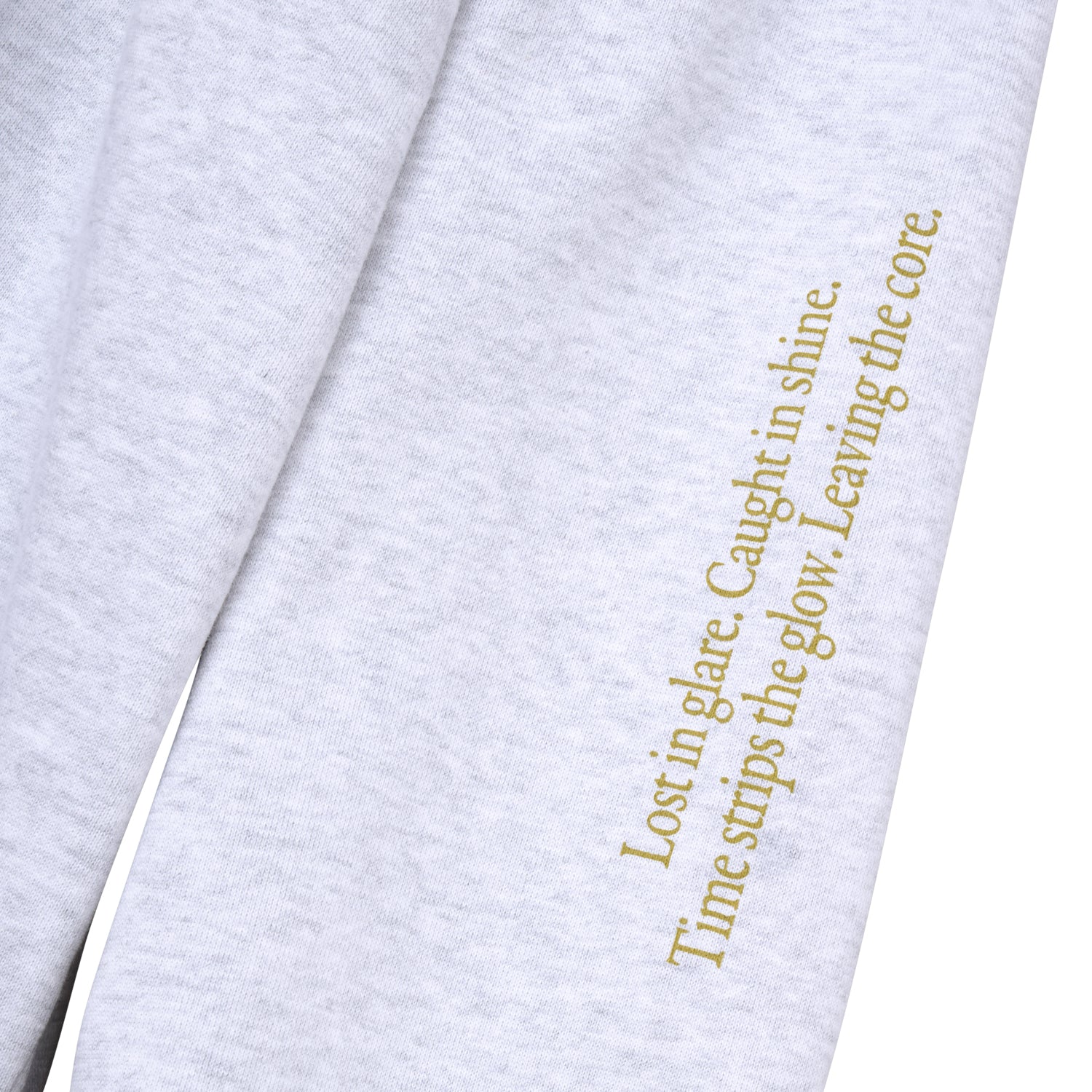 HOODED BEDAZZLE SWEAT - Ash Heather