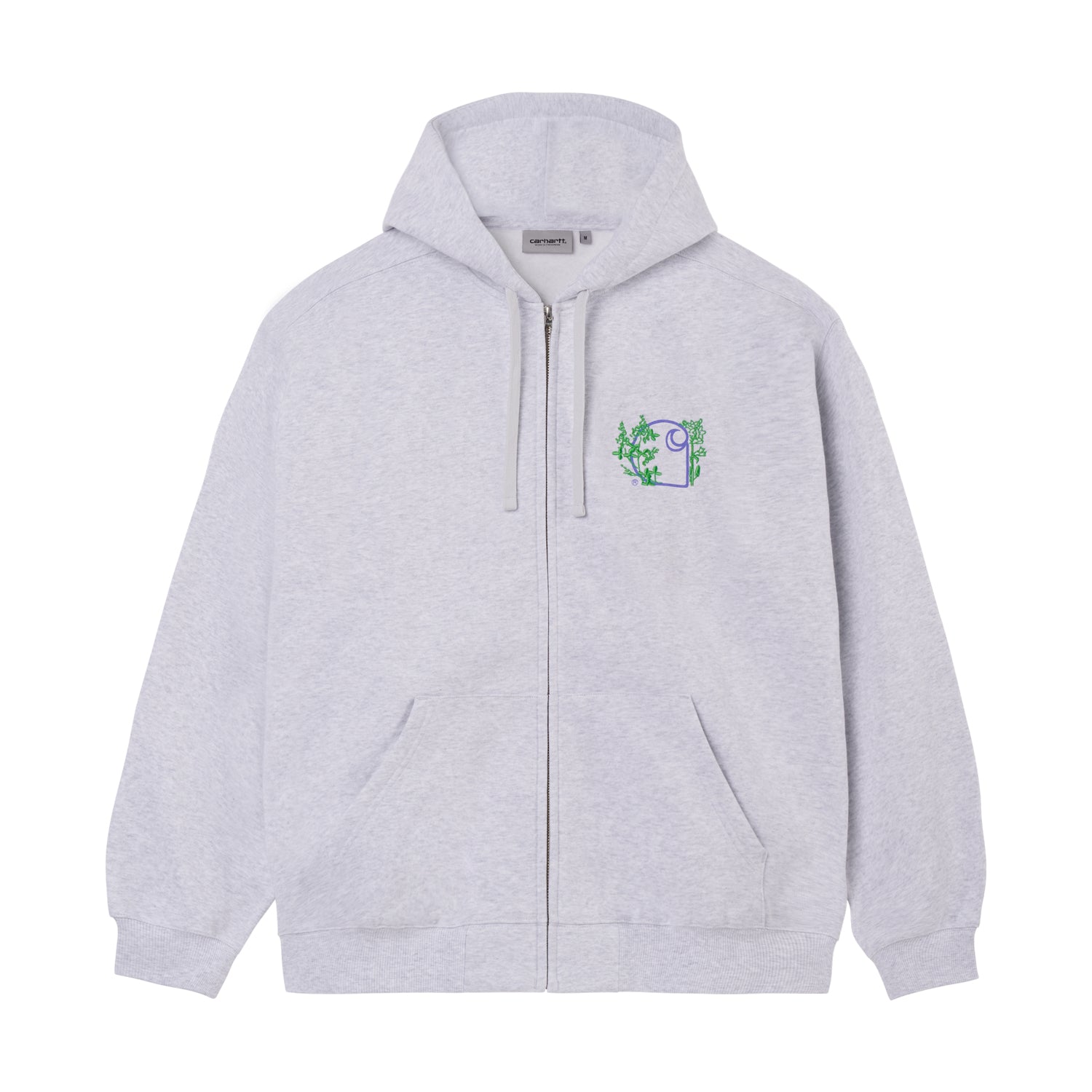 HOODED STRAY GROWTH JACKET - Ash Heather