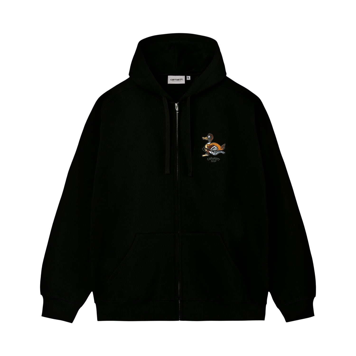 HOODED SWIMMING DUCK JACKET - Black