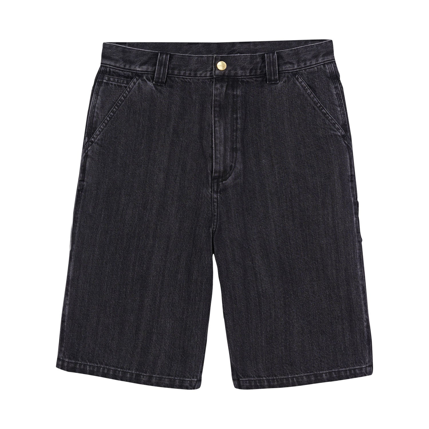 Ethan Long Short - Black enzyme bleach washed