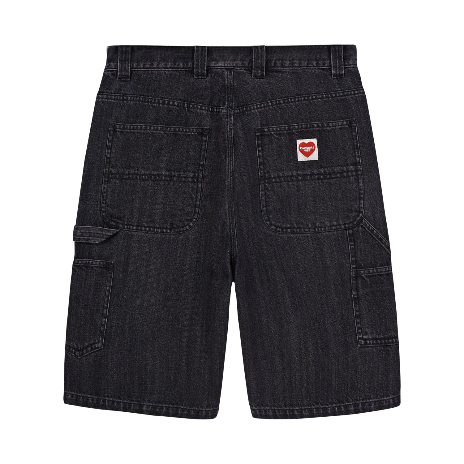 Ethan Long Short - Black enzyme bleach washed