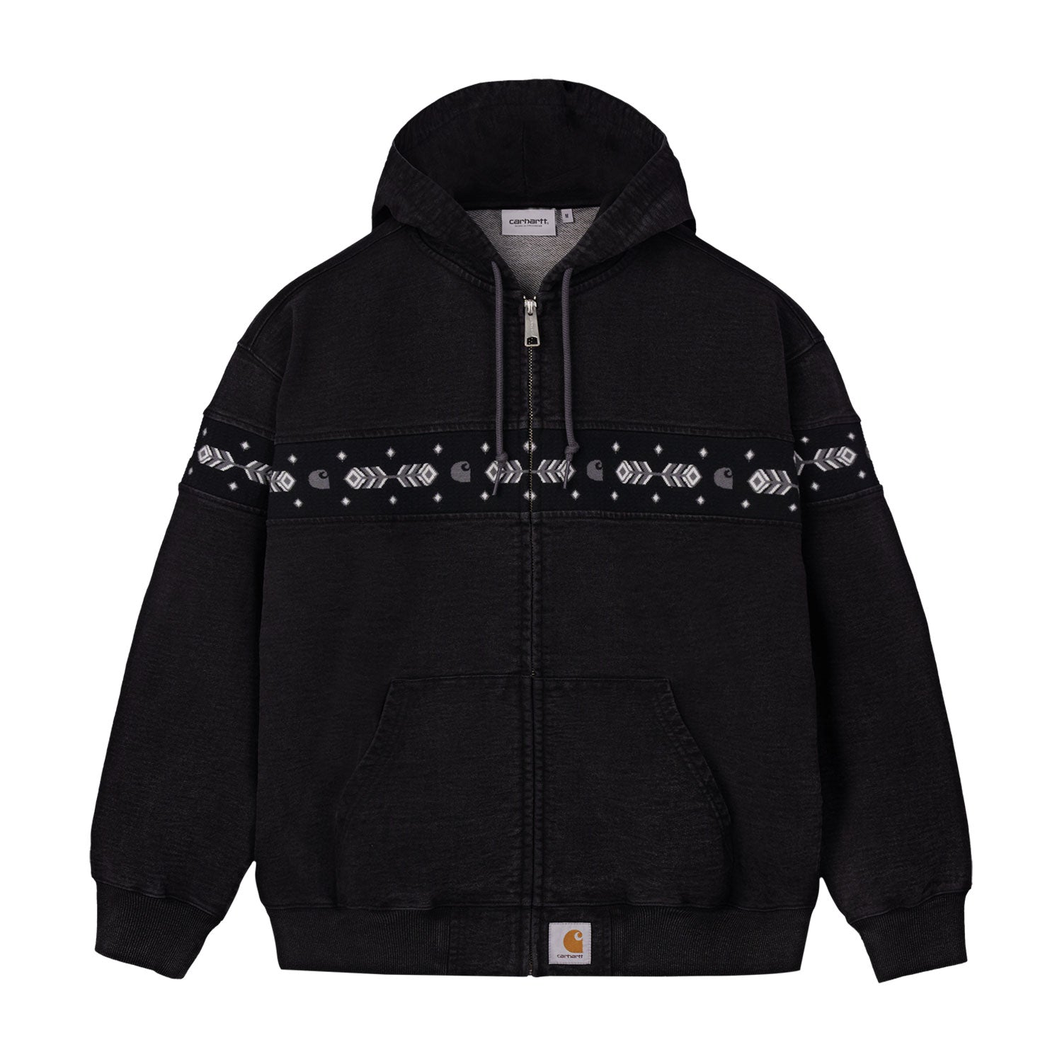 Hooded Southwest Sweatshirt - Black indigo overdyed