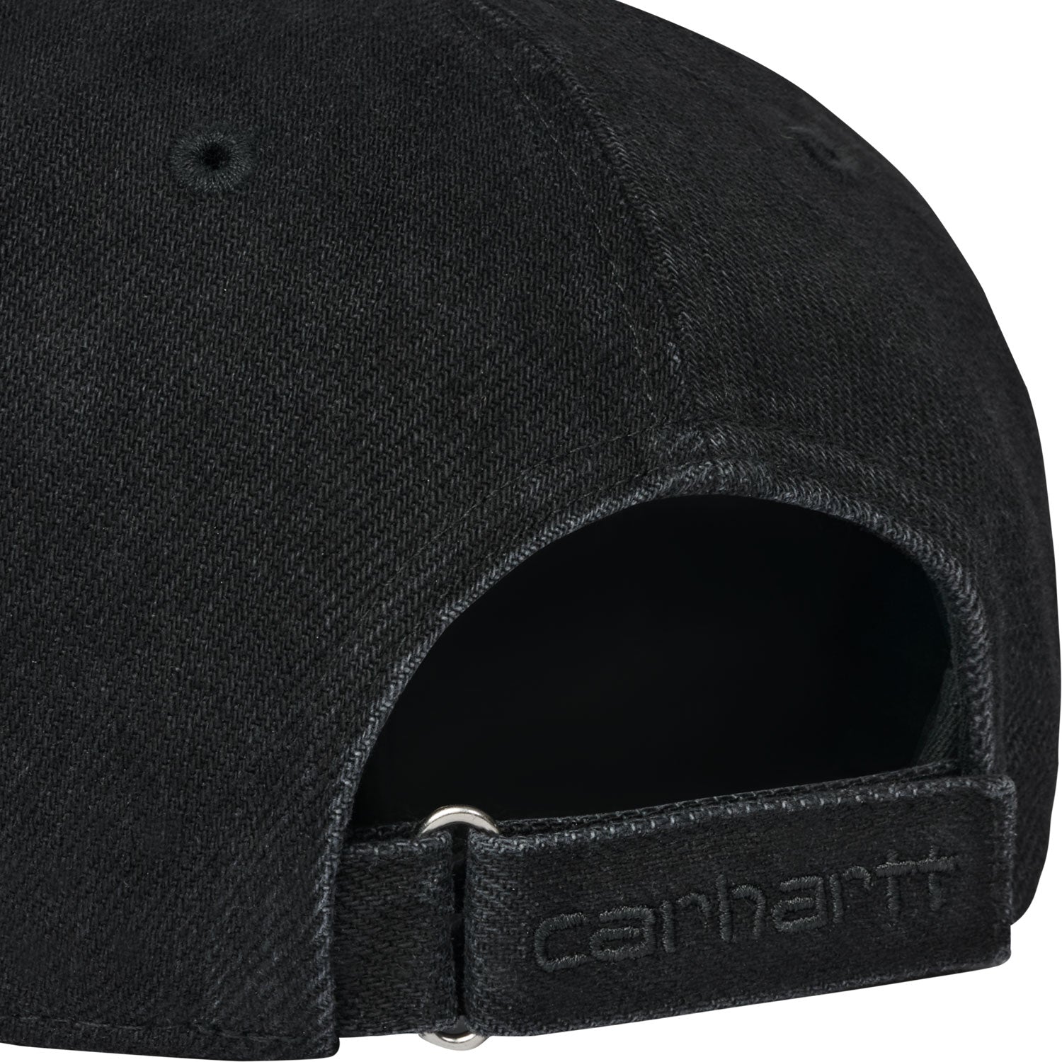 Ethan 5-Panel Cap - Black enzyme bleach washed