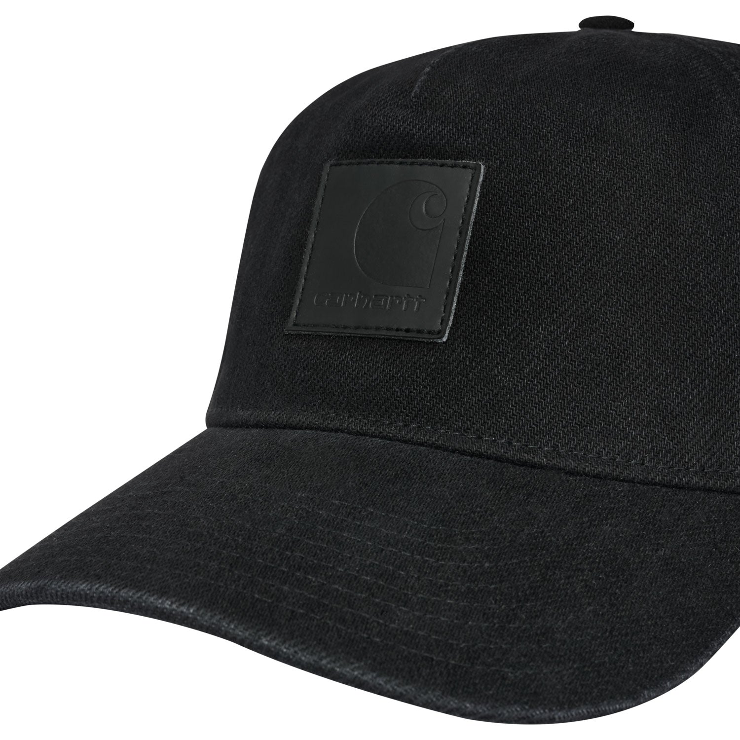 Ethan 5-Panel Cap - Black enzyme bleach washed