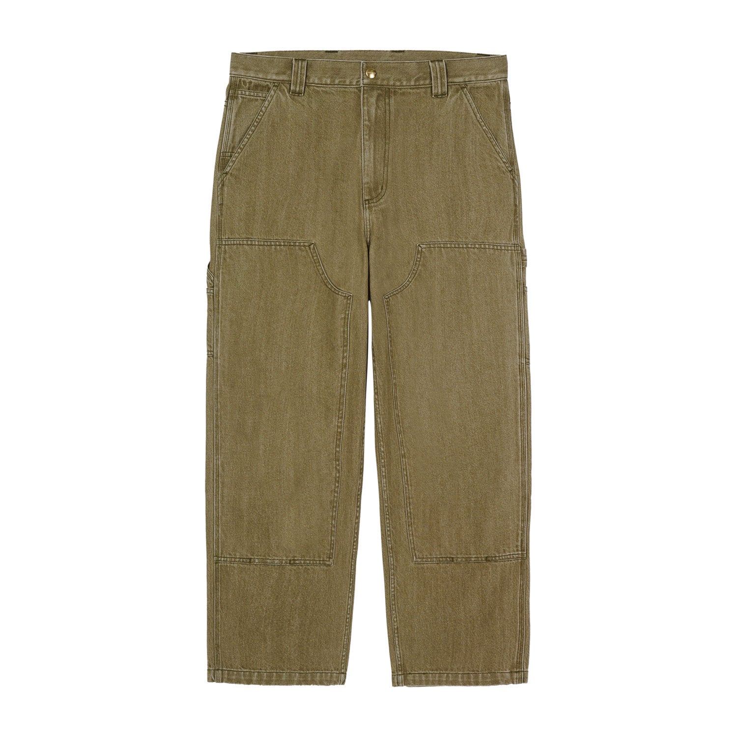 Ethan Double Knee Pant - Leaf enzyme bleach washed