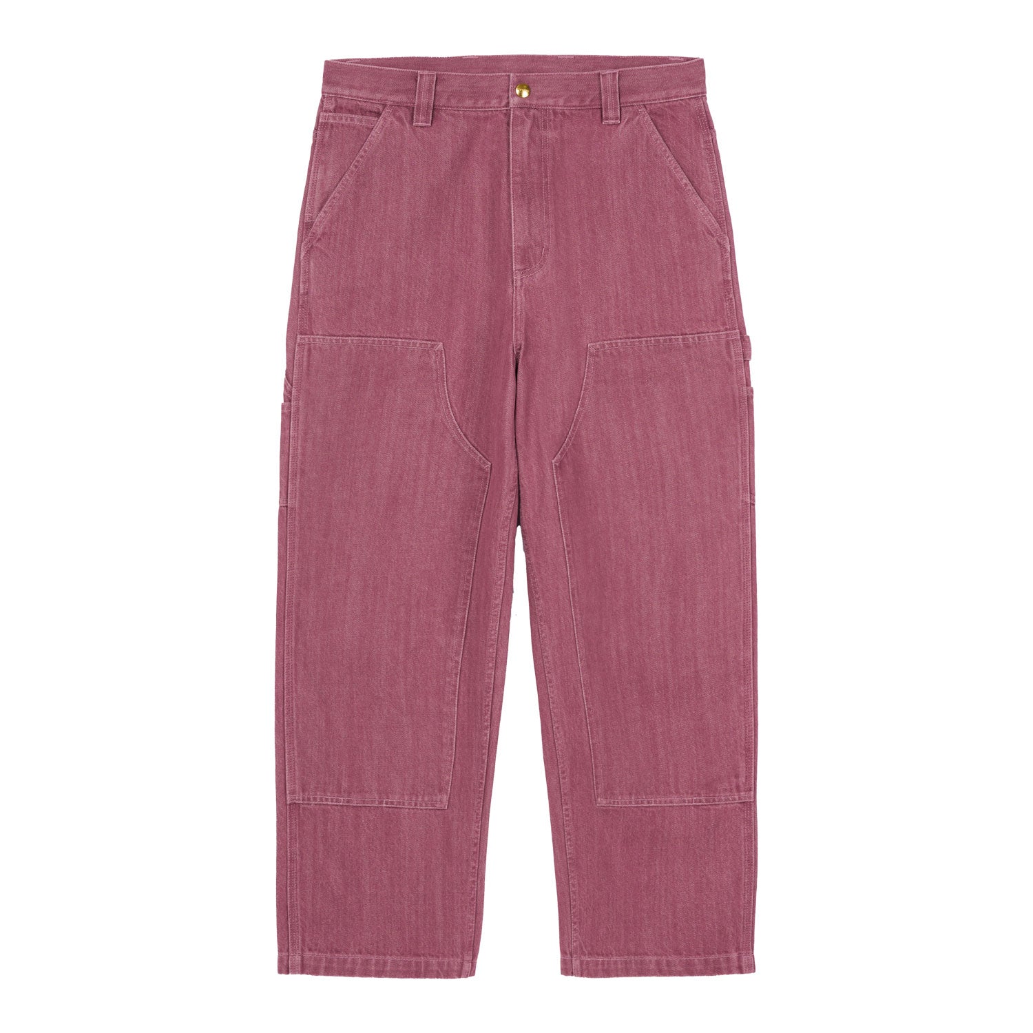 Ethan Double Knee Pant - Foxglove enzyme bleach washed