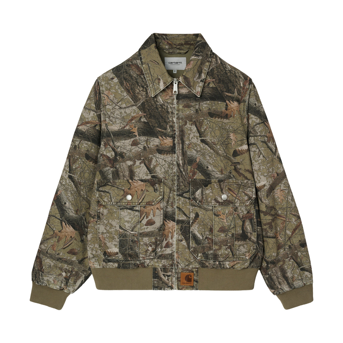 Stanton Jacket - Camo Feather Tree, Khaki stone washed